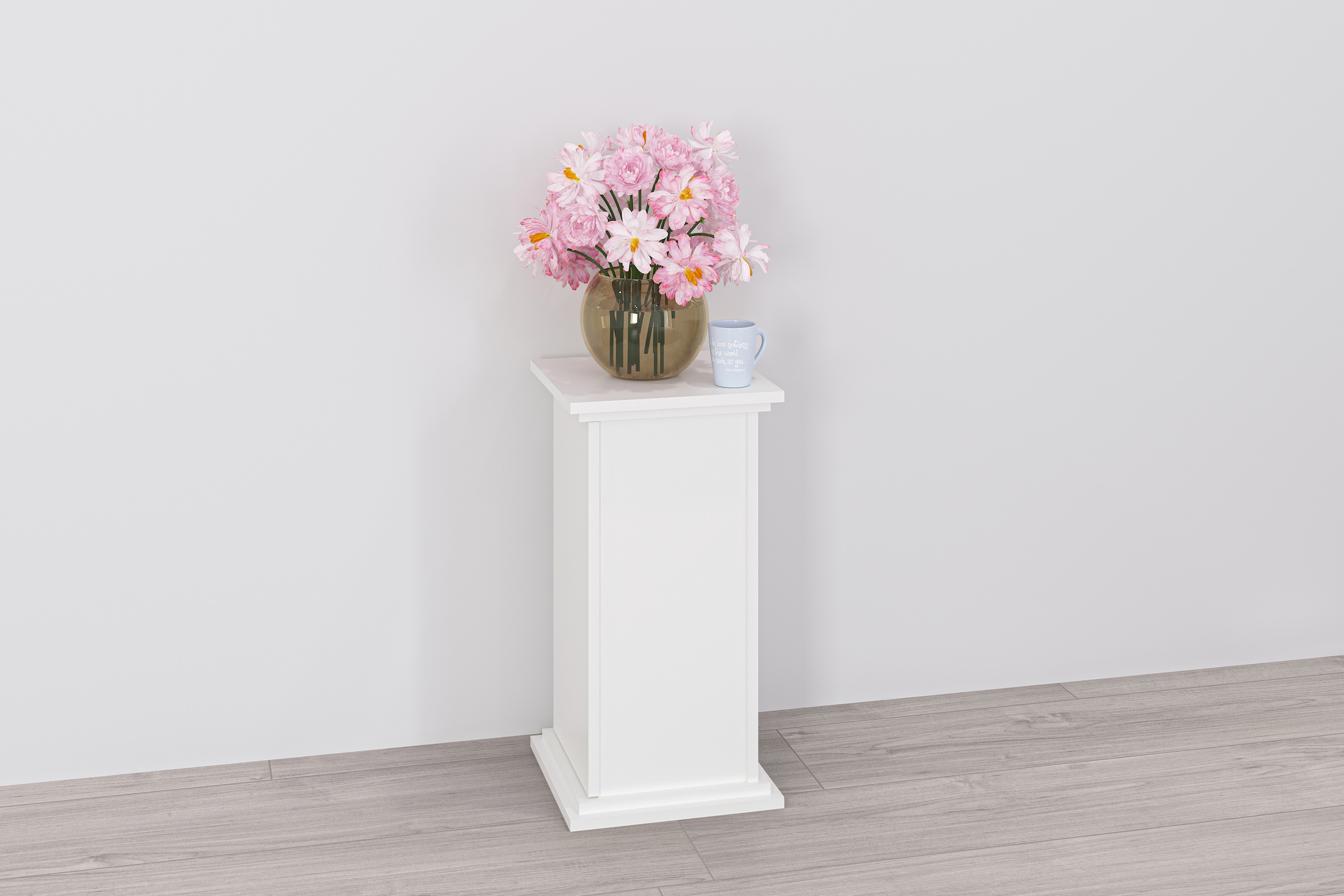 Container FMD, B:30cm H:57,4cm T:30cm, weiß, Holzwerkstoff, Büro, Schränke, "Essex", Breite 30 cm