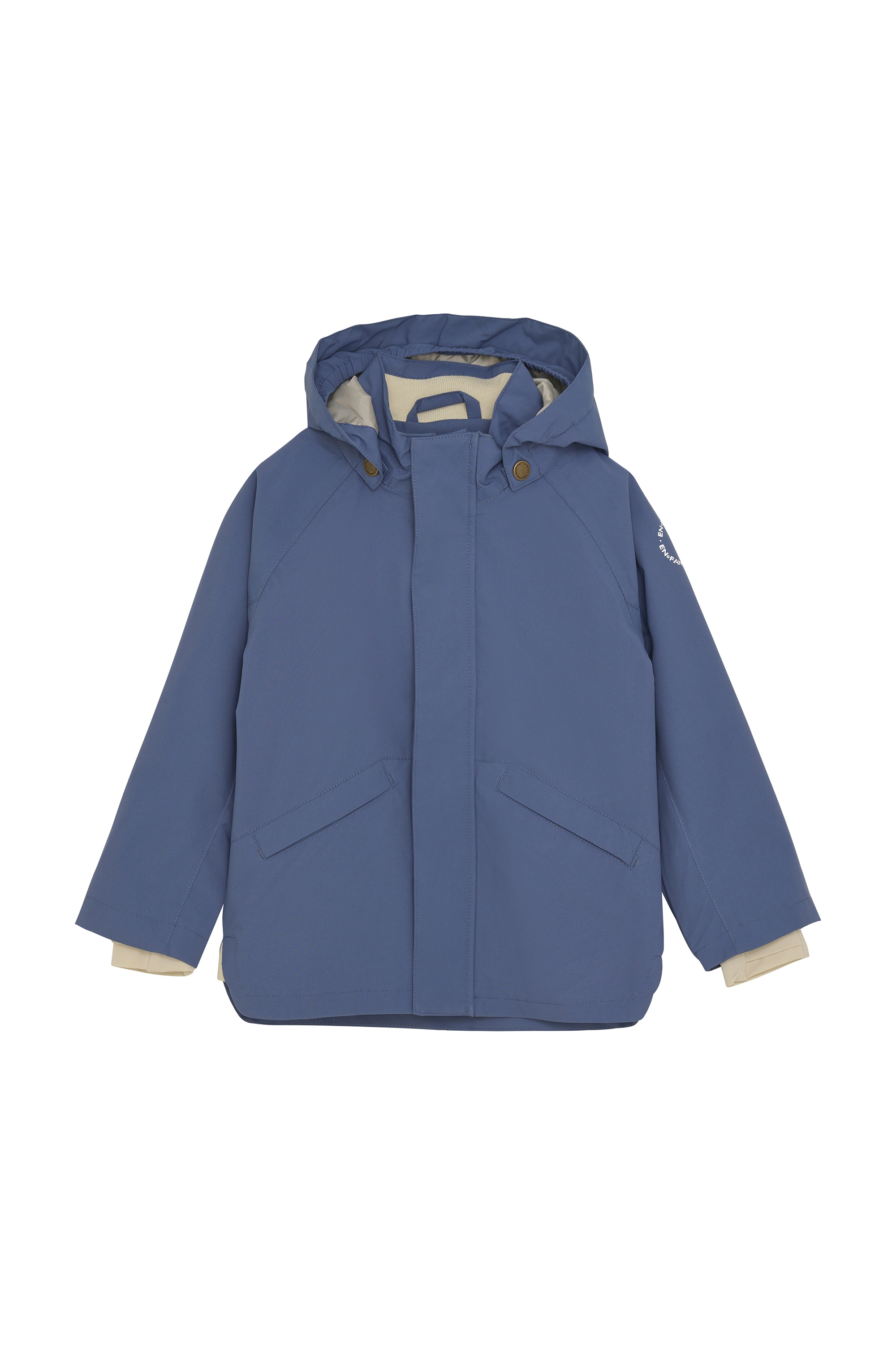 EN FANT Jungen Outdoorjacke "Outdoorjacke ENJacket Solid", blau, Gr. 110, Obermaterial: 100% Polyester PES., Sweatjacken