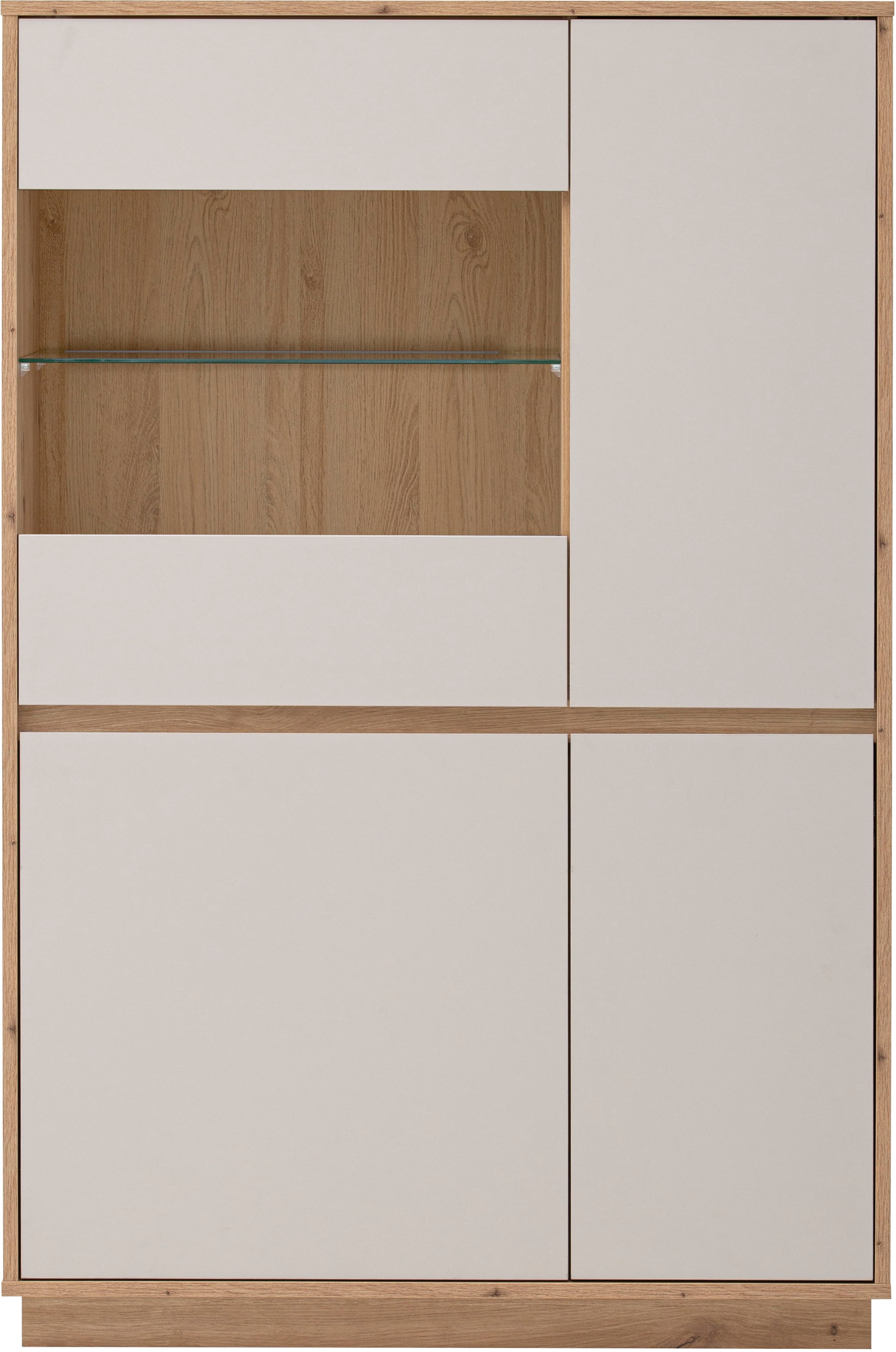 Home affaire Vitrine »Sonora, moderne Glasvitrine, Stauraumelement, Schrank« filigrane Rahmenoptik, ausreichend Stauraum, vielseitig einsetzbar