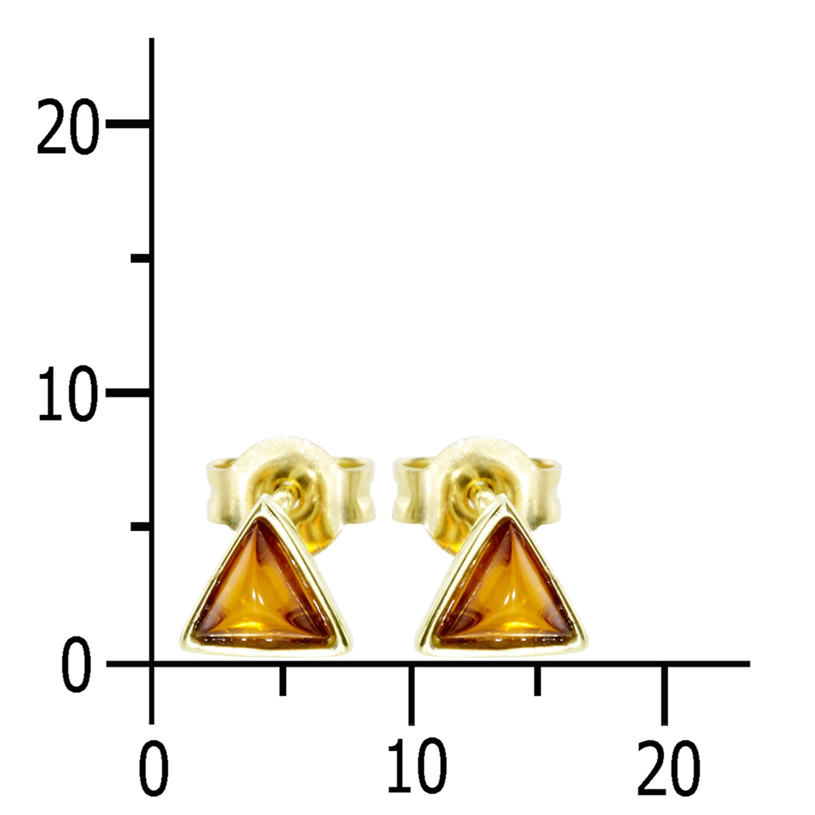 OSTSEE-SCHMUCK Paar Ohrstecker »Ostsee-Schmuck Ohrstecker Classic 5x5x5 mm«, (2 tlg.)