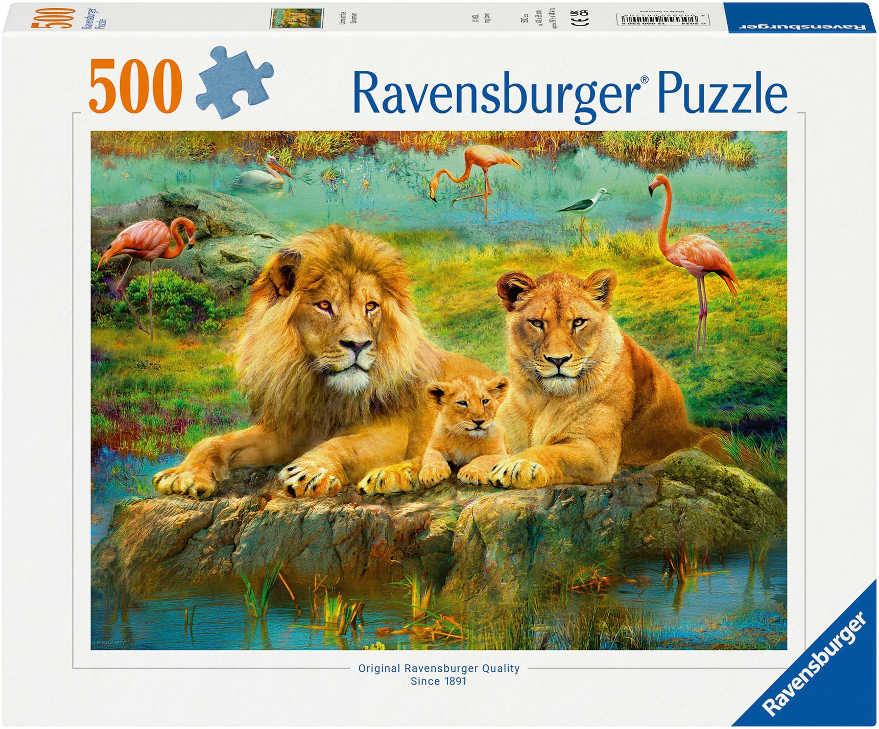 Ravensburger Puzzle »Löwen in der Savanne«, Made in Germany