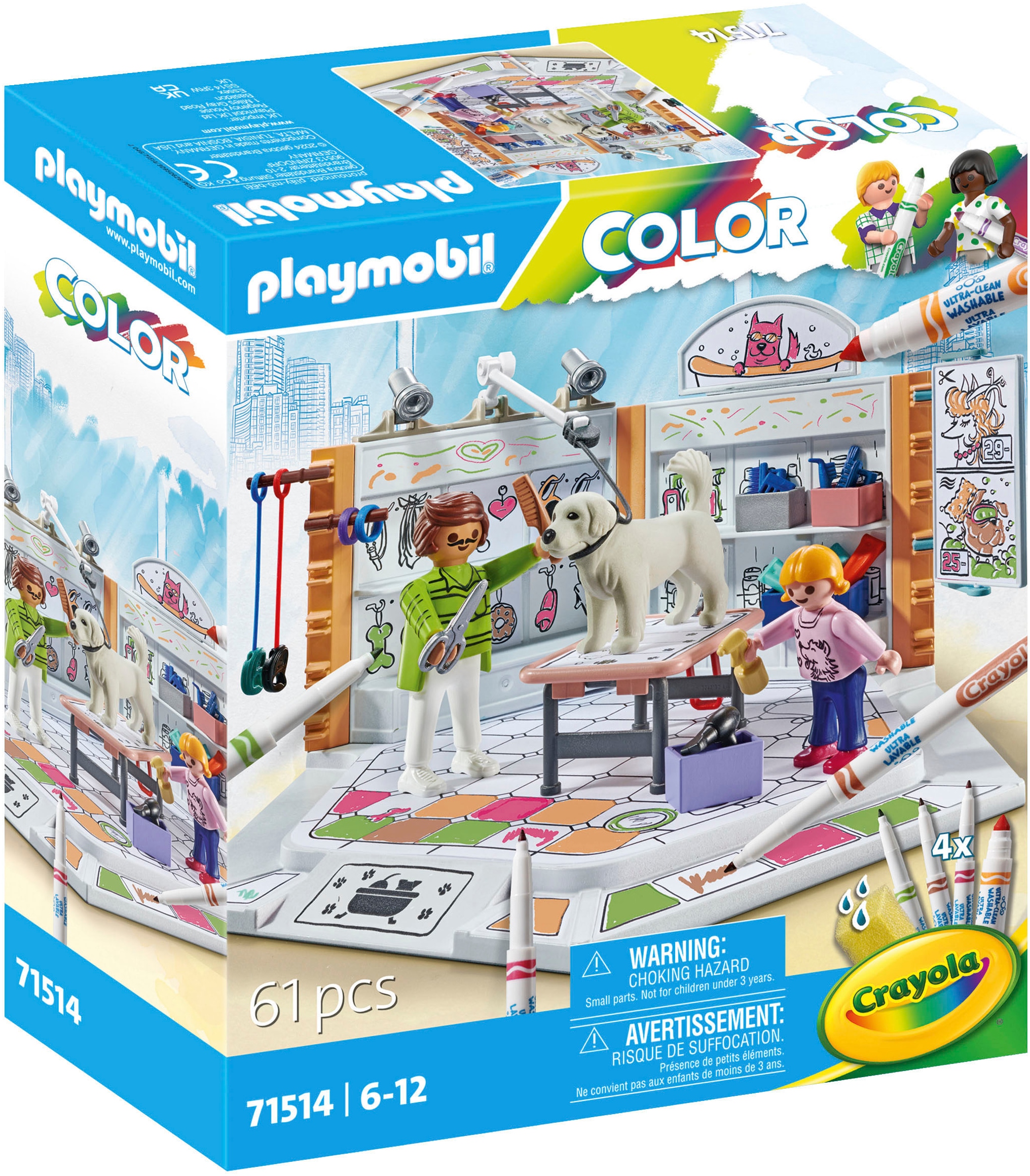 Konstruktions-Spielset »Hundesalon (71514), Color«, (61 St.), Made in Europe