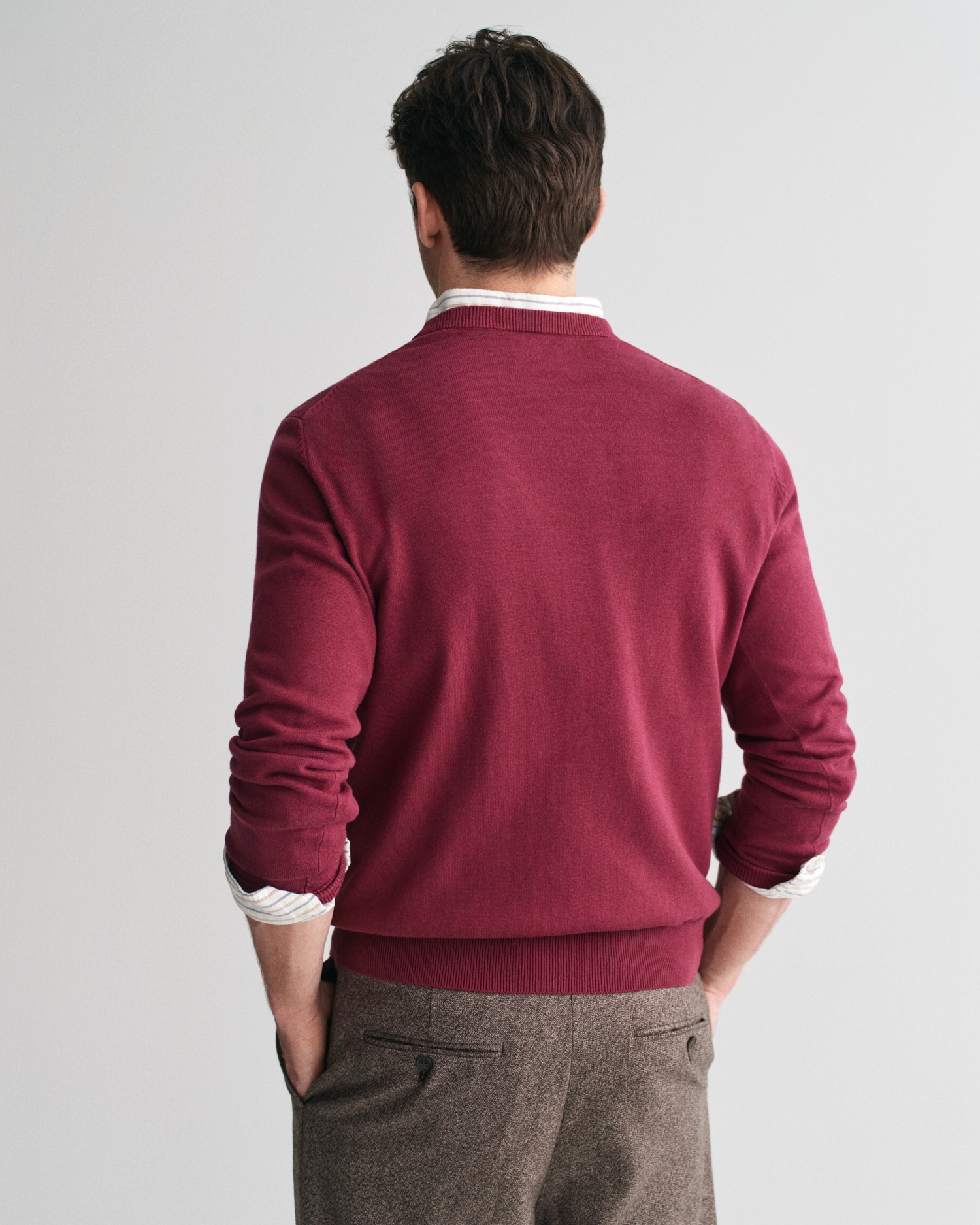 Gant Rundhalspullover "CLASSIC COTTON C-NECK", Premium Strickpullver aus we günstig online kaufen