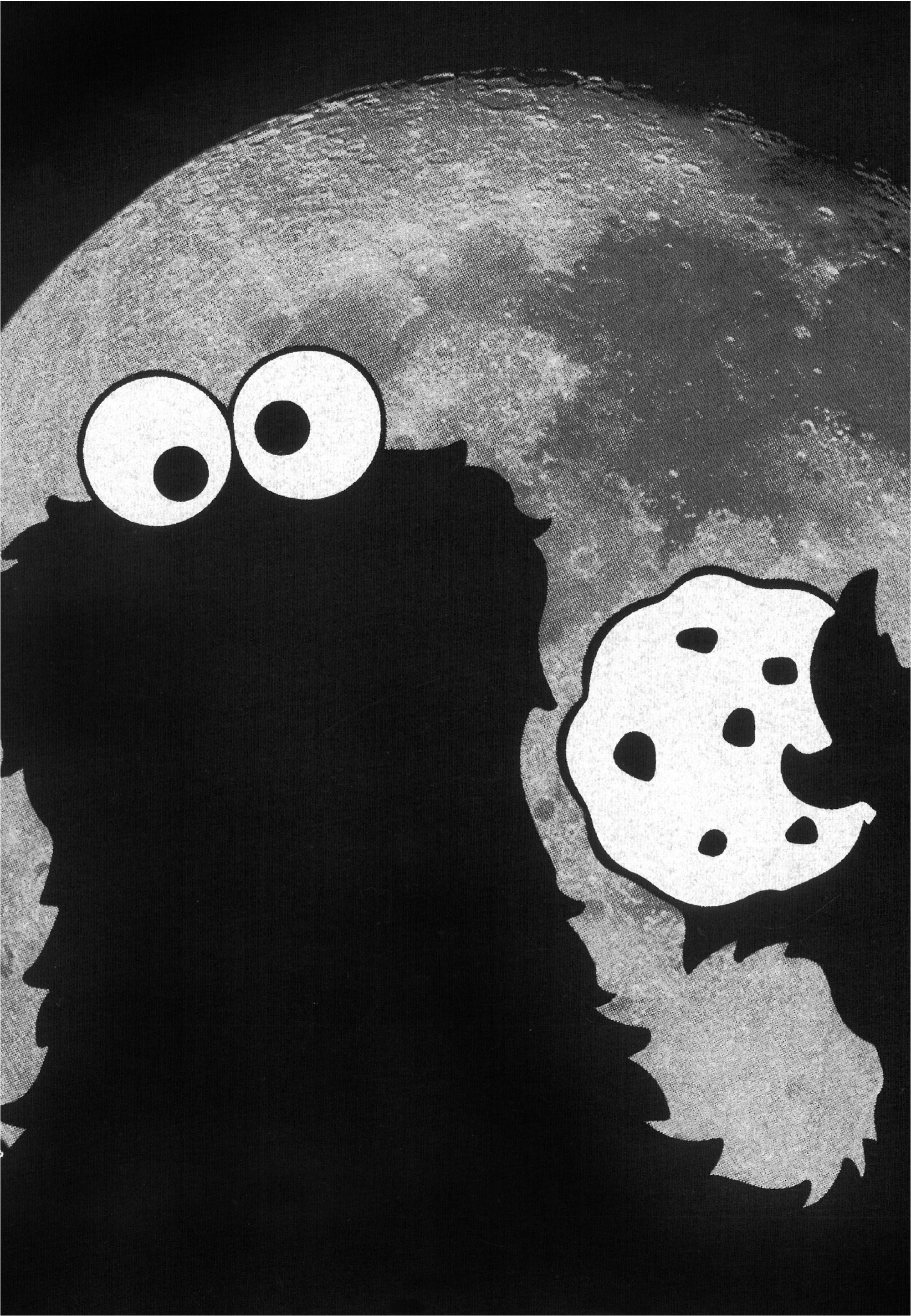 LOGOSHIRT T-Shirt »Sesamstraße - Krümelmonster Mond« mit coolem Print