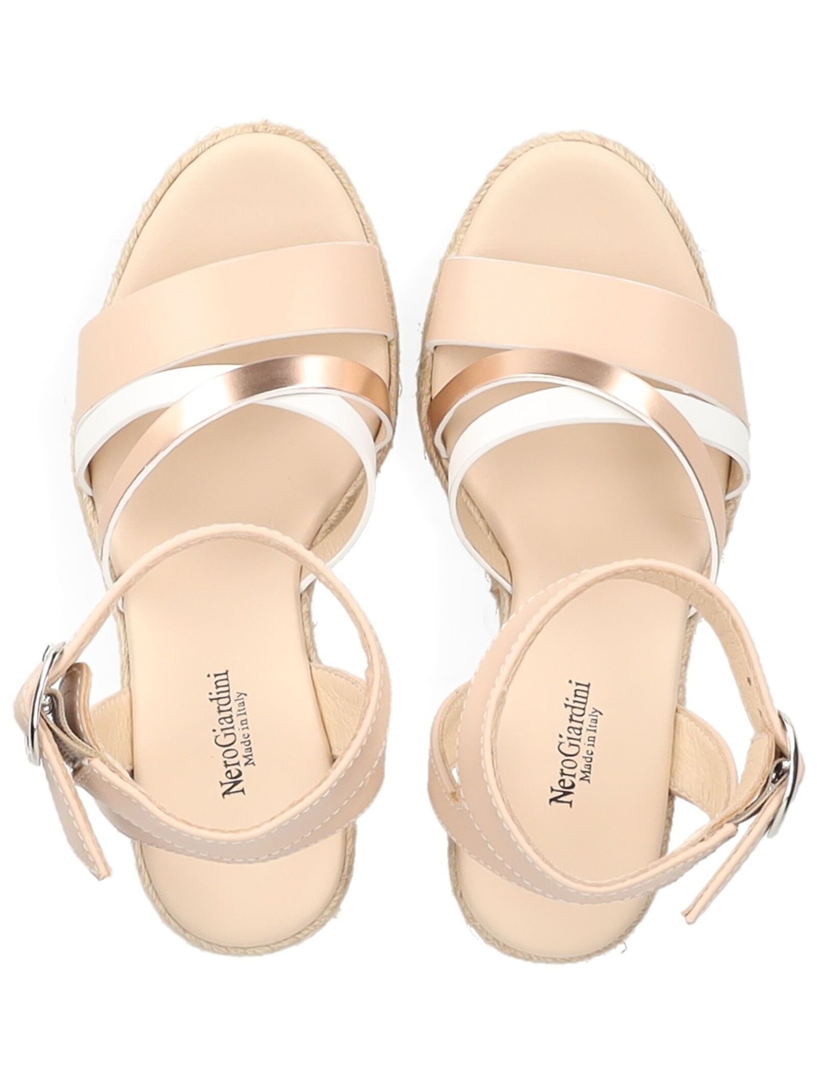 Nero Giardini Keilsandalette »Nero Giardini Sandalen Leder/Textil«