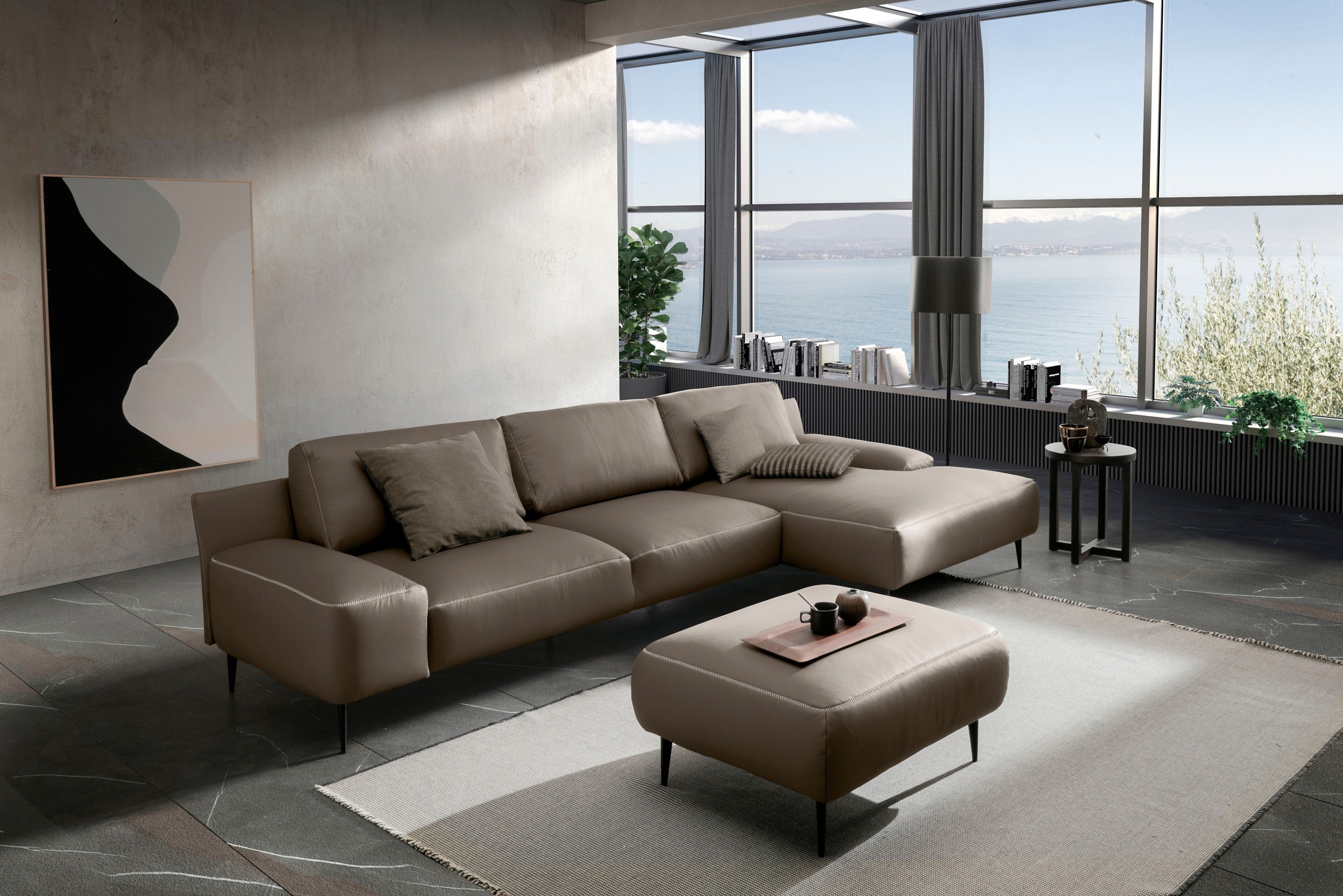 designwerk Ecksofa "Forma L-Form, zeitloses Designsofa mit aktuellem Fuß", günstig online kaufen
