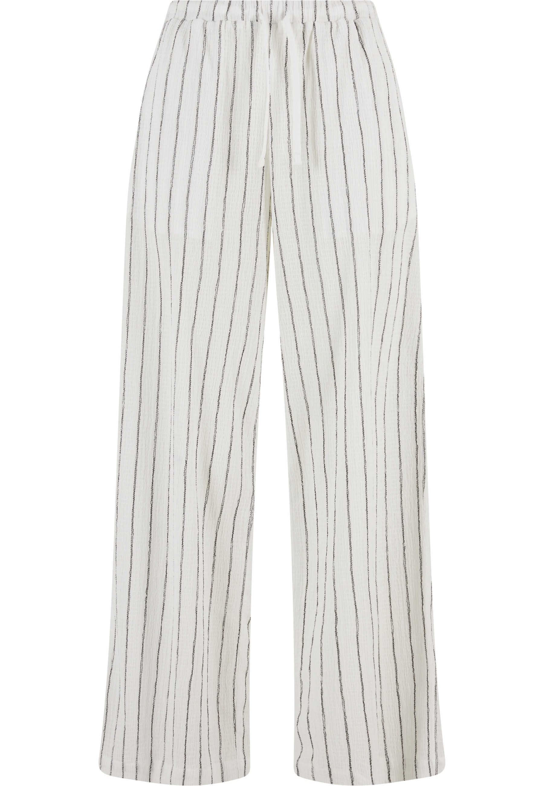 URBAN CLASSICS Stoffhose "Urban Classics Ladies Structured Striped Relaxed günstig online kaufen