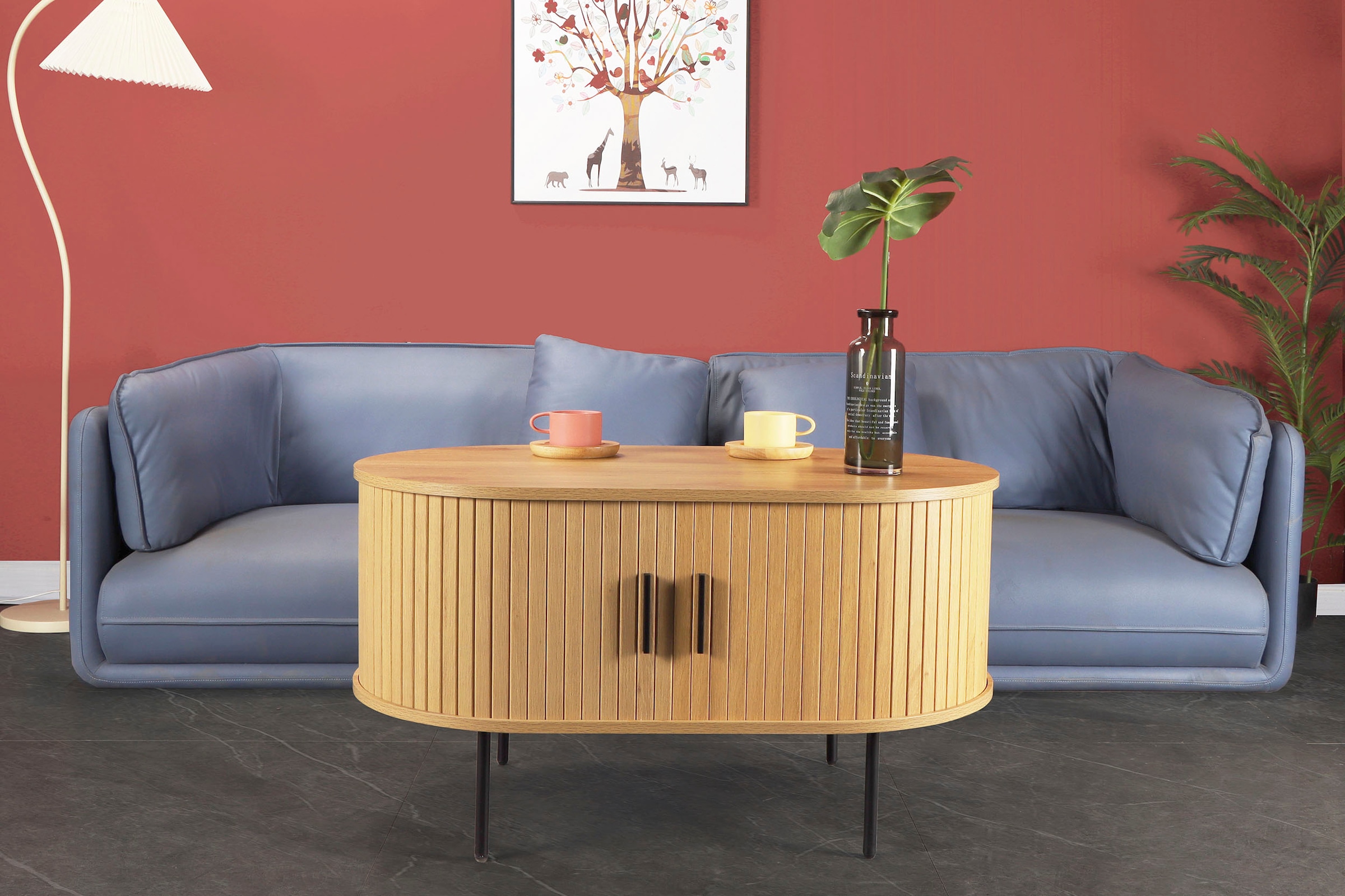 Home affaire Couchtisch, 2 Schiebetüren