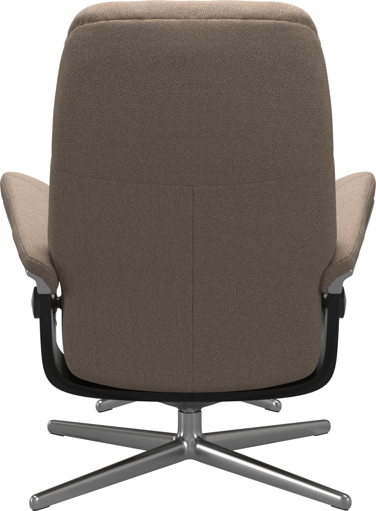 Stressless® Relaxsessel »Consul«, (Set, Relaxsessel mit Hocker), mit Hocker, mit Cross Base, Größe S, M & L, Holzakzent Schwarz