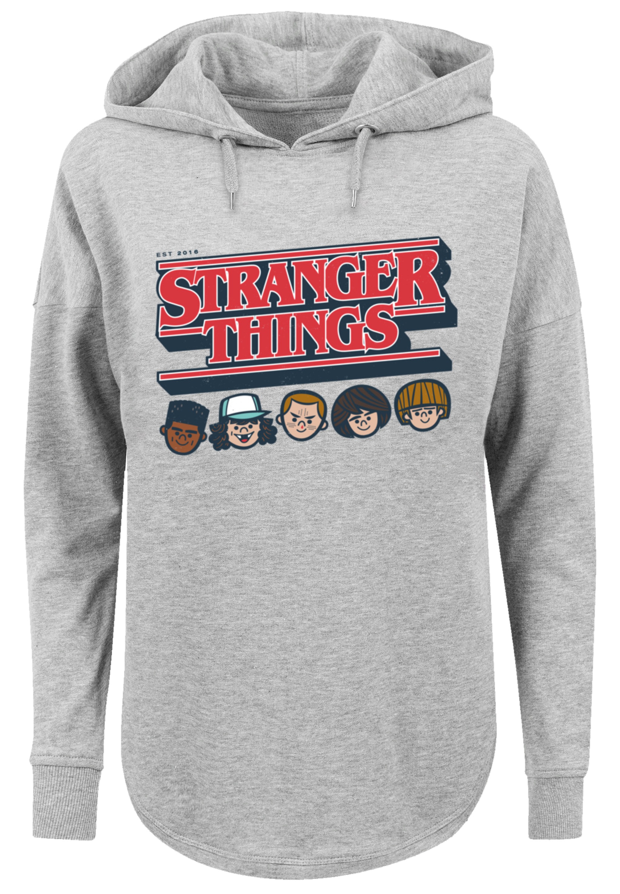 F4NT4STIC Kapuzenpullover »Stranger Things Caricature Logo Netflix TV Series«, Premium Qualität