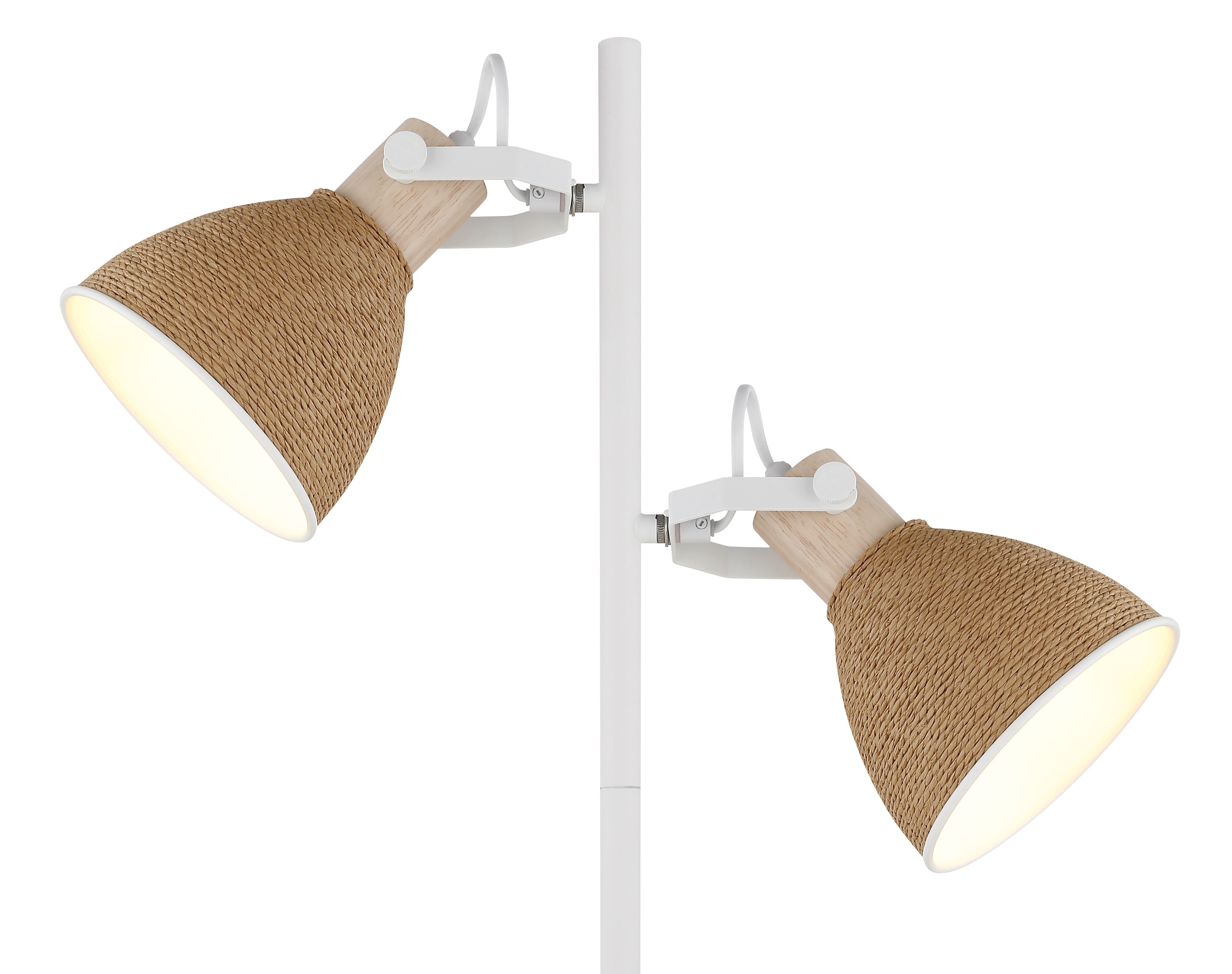 GLOBO LIGHTING Stehlampe »LYNDON« E14 1 Stk. Stehleuchte aus Holz & Metall, schwenkbar, flexibel & modern