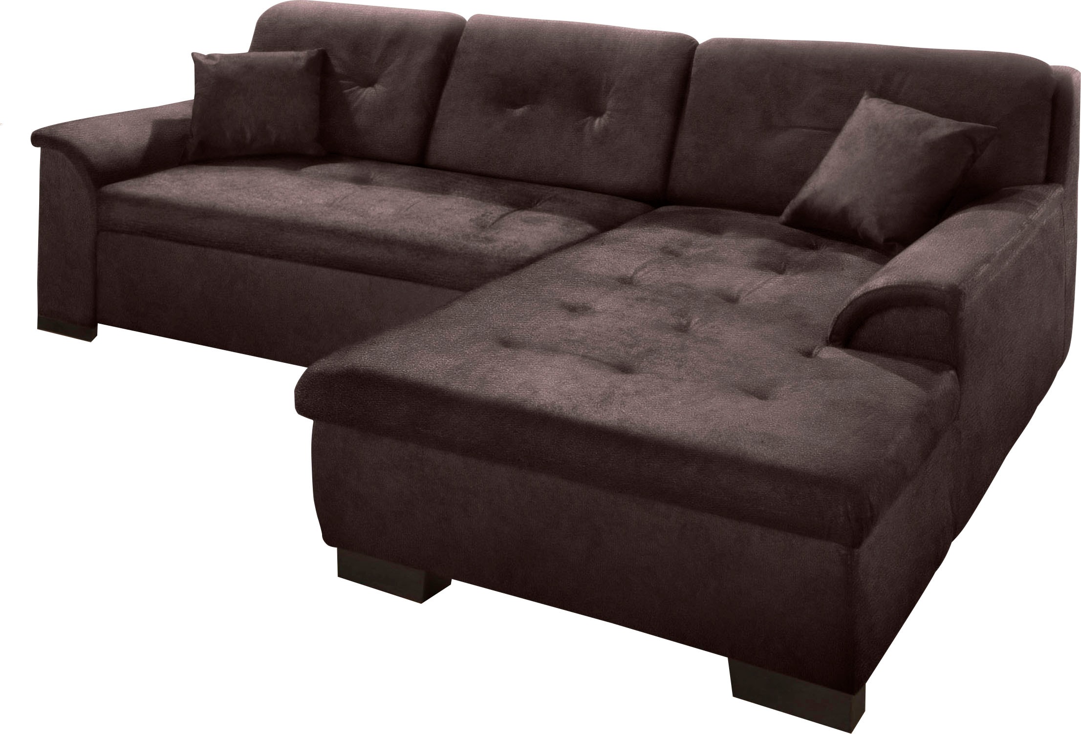 Home affaire Ecksofa "Bergen zeitlos & elegant, Breite 267cm, L-Form" wahlw günstig online kaufen