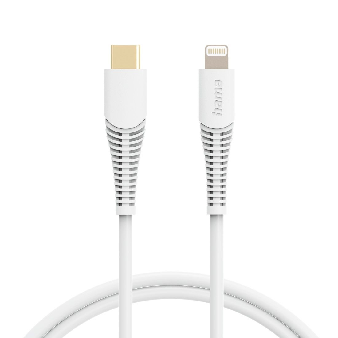Hama USB-Kabel »Ladekabel, USB-C - Lightning, 1,5 m, Weiß«, Lightning, USB-C, 150 cm, Datenübertragung, Schnellladefunktion