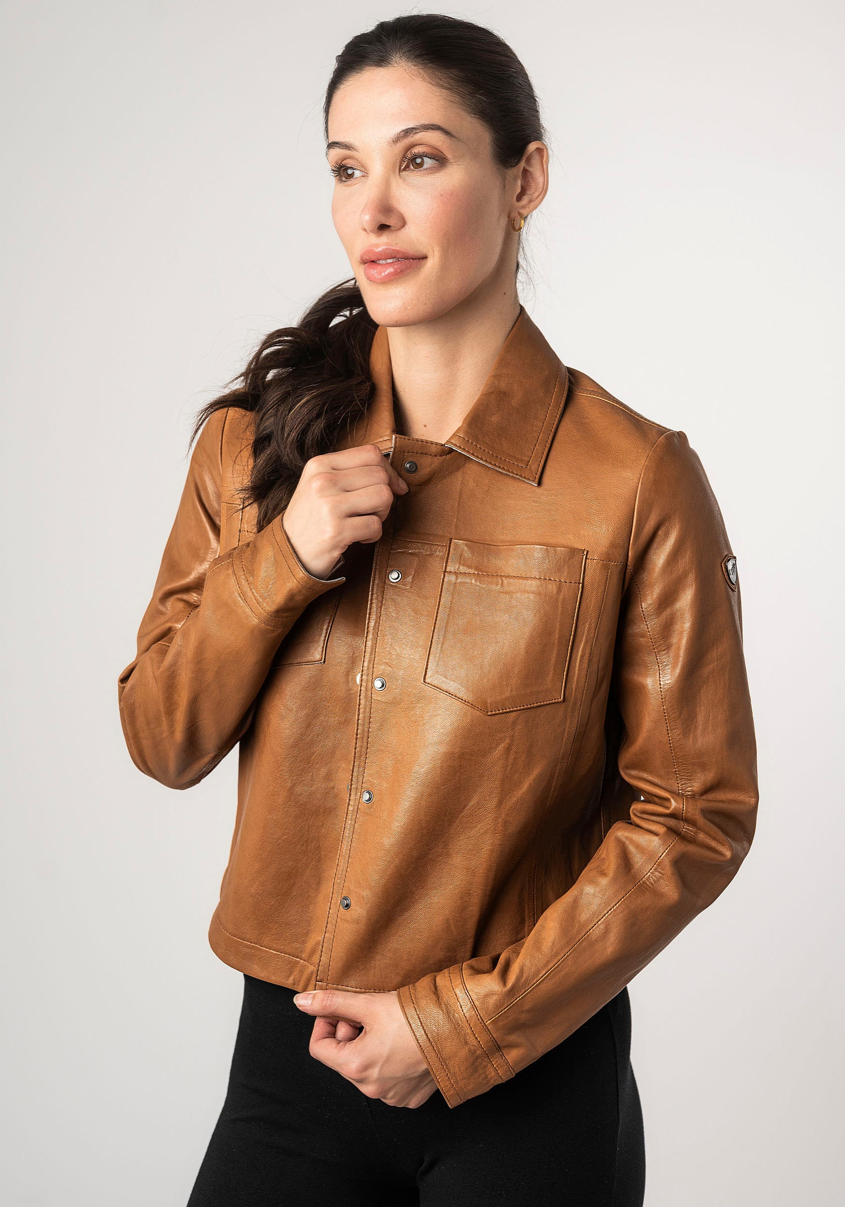Mauritius Lederjacke »MWLefei«, mit Brusttaschen