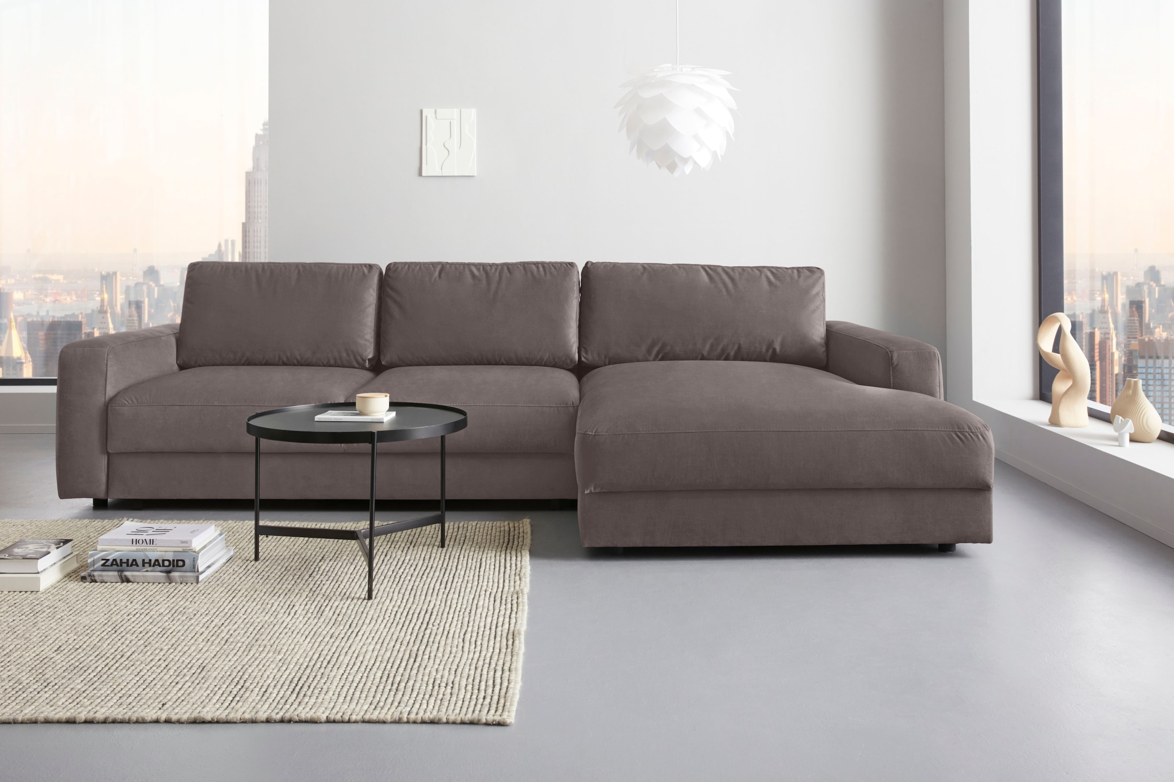 Home affaire Ecksofa "Bloomfield, elegant, viel Platz, Mega Couch, Breite 3 günstig online kaufen