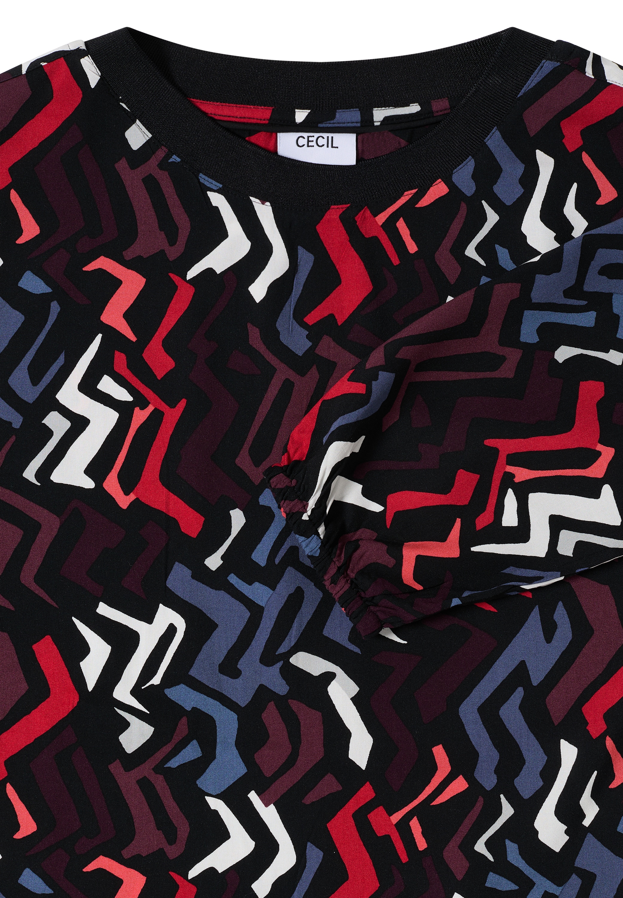 Cecil Langarmbluse mit grafischem Muster