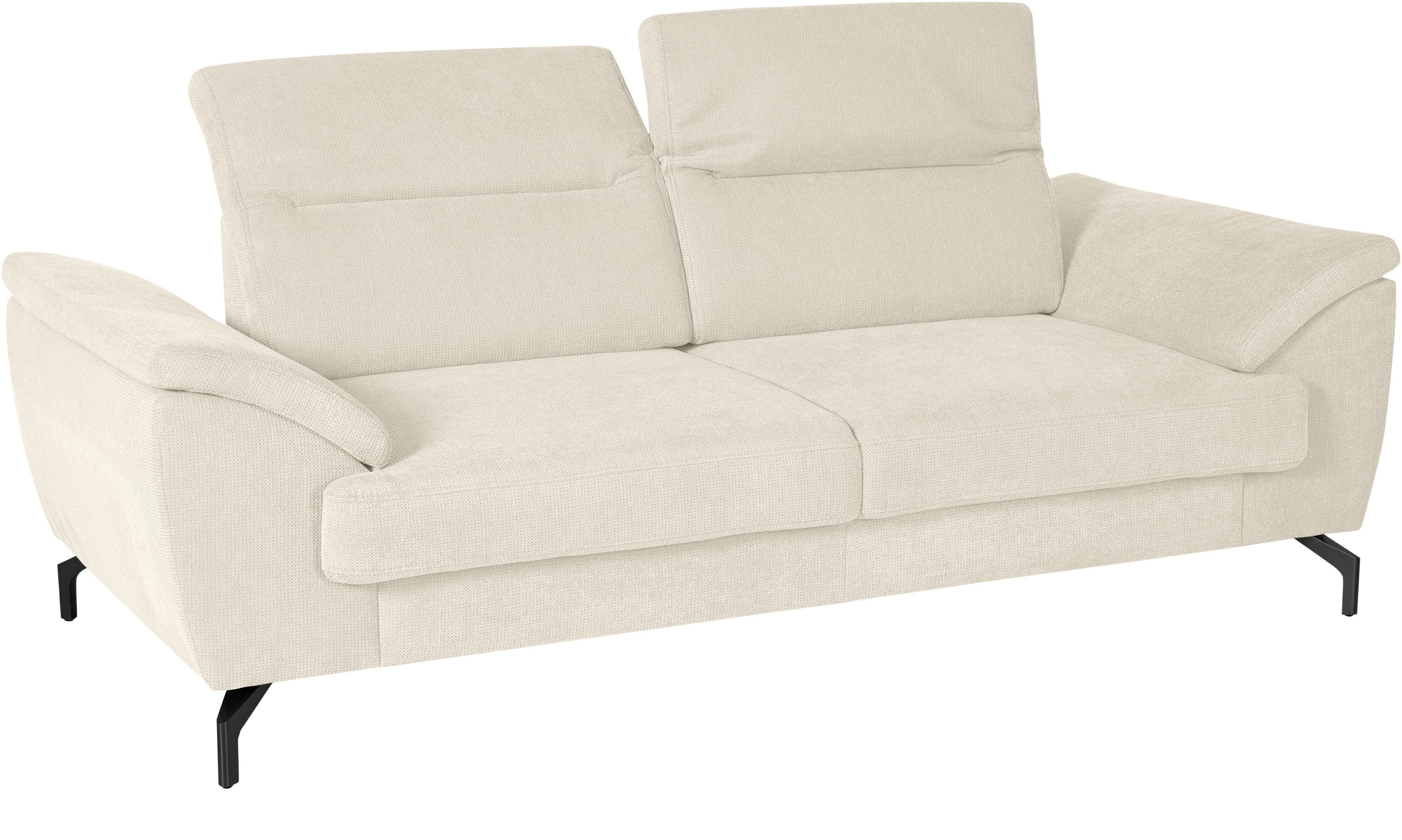 Thumbnail - sit&more 2,5-Sitzer "Percy" 15 cm Fußhöhe, Sitztiefenverstellung, wahlweise Kopfteilverstellung