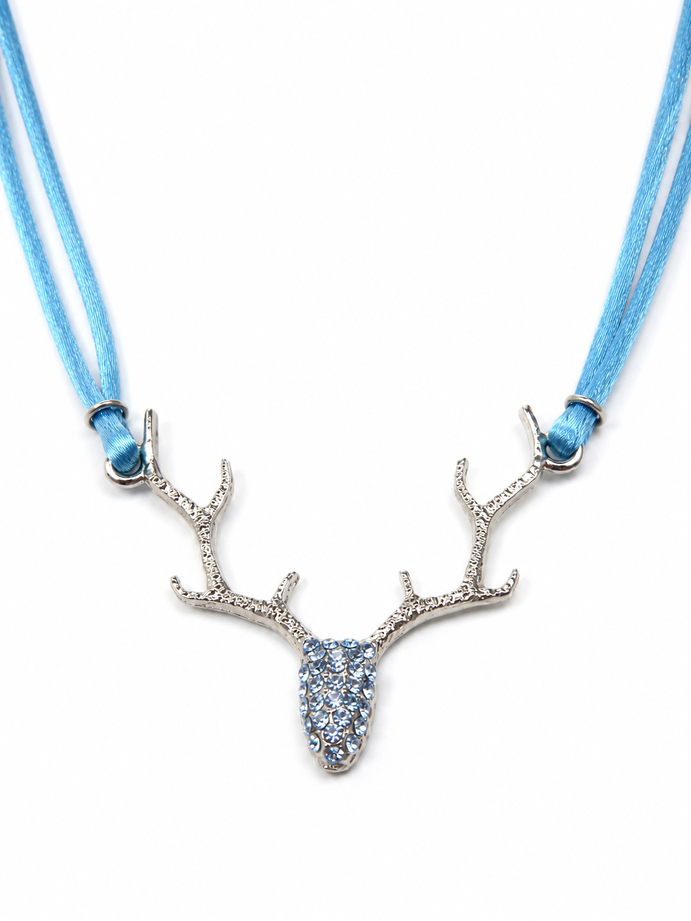 Allgäu Rebell Collier »Rosi« zweireihiges Satinband
