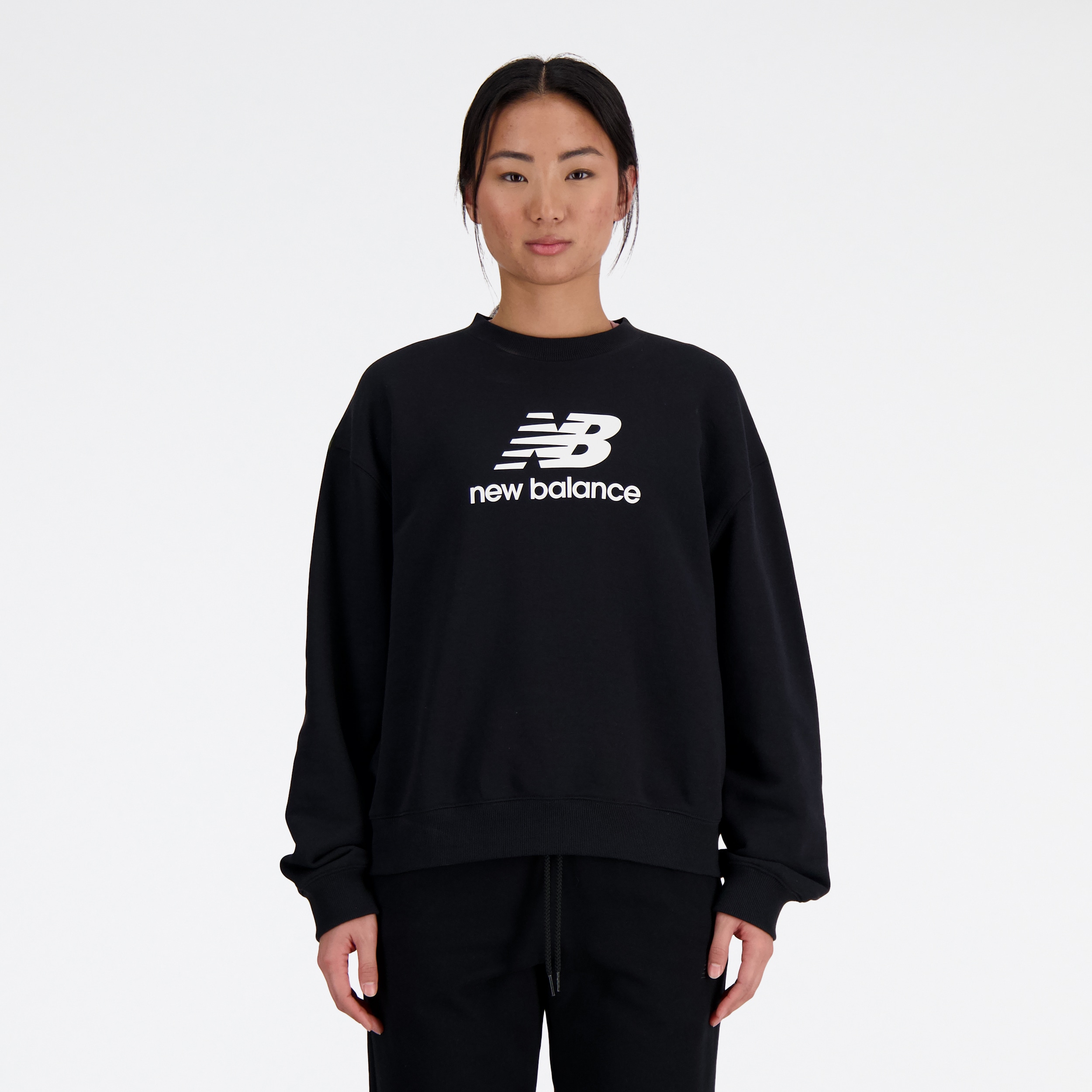 New Balance Sweatshirt "Sport Essentials French Terry Logo Crew", für Erwachsene geeignet, mit Crew-Ausschnitt, in den Größen XS bis XXL