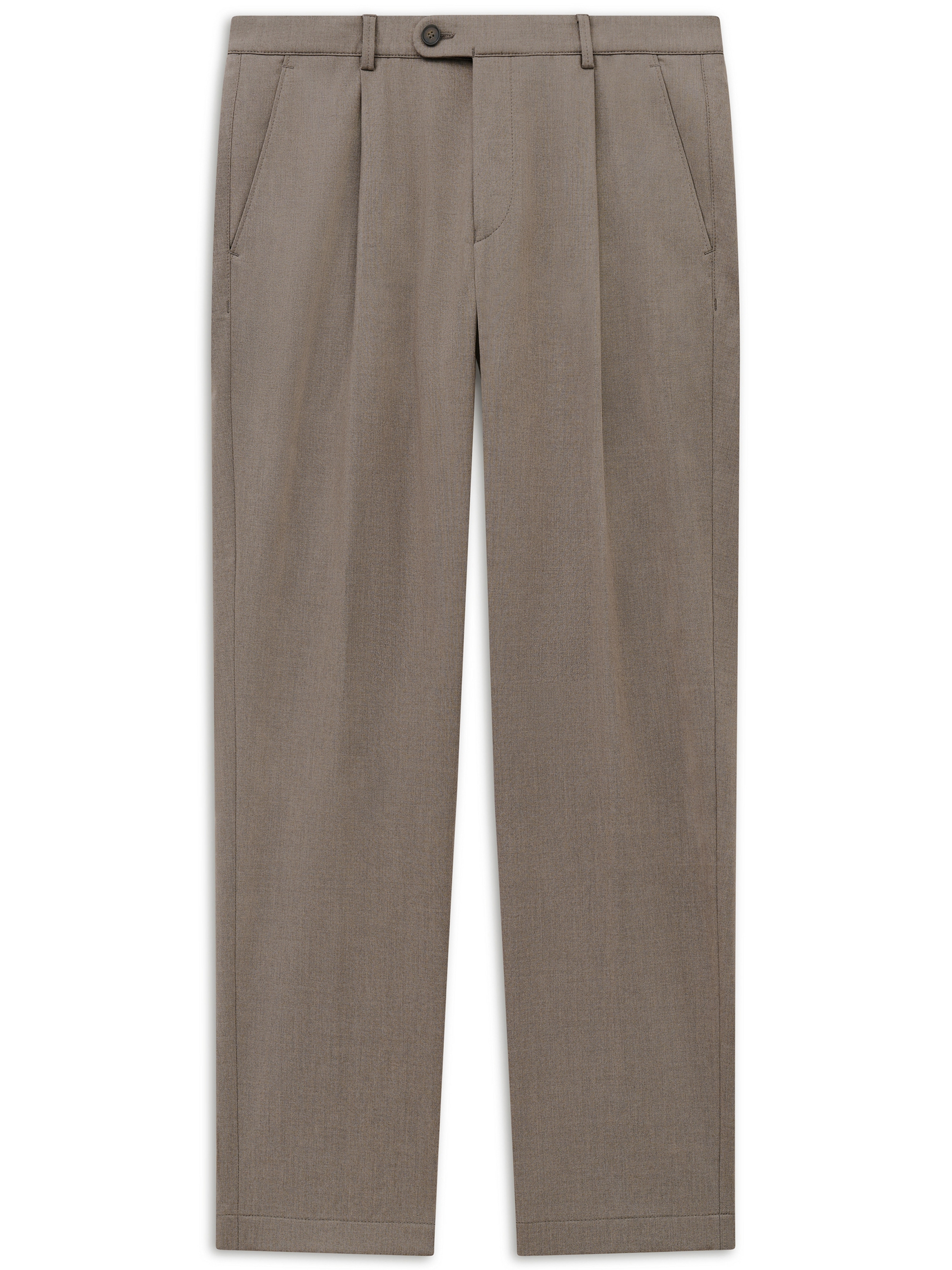 bugatti Bundfaltenhose »Soft superior touch«  Elio Relaxed Fit Flanelloptik