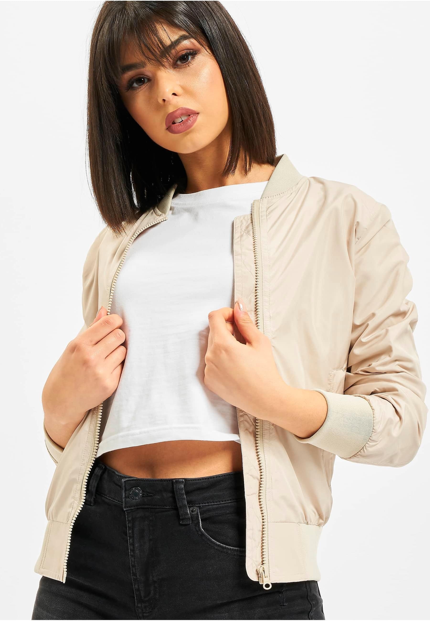 URBAN CLASSICS Allwetterjacke »Urban Classics Damen Ladies Light Bomber Jacket«, (1 St.), ohne Kapuze