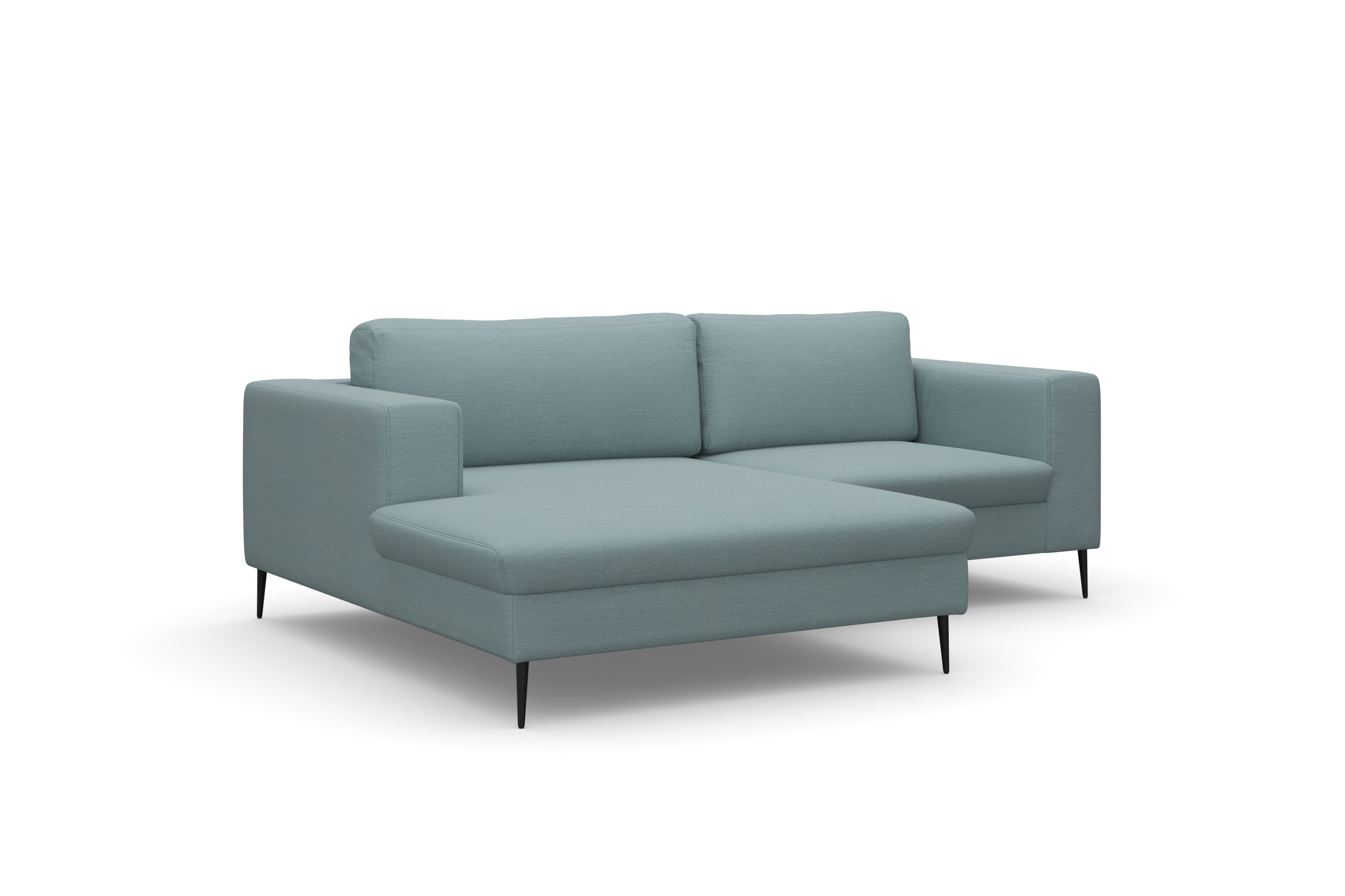 Thumbnail - DOMO collection Ecksofa "Modica kompakt und elegant, Breite 244, L-Form", moderne Optik mit extrabreiter Recamiere, auch...