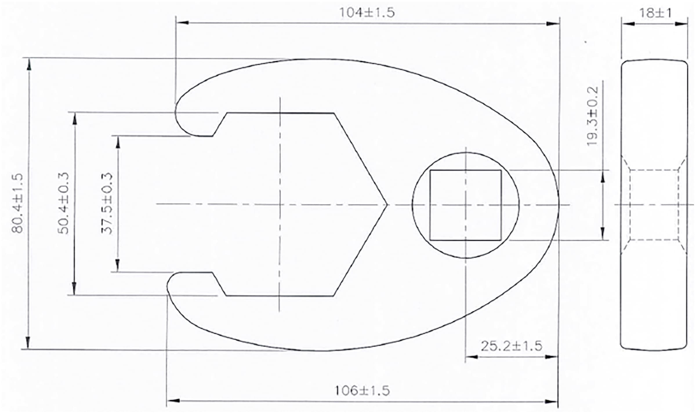 BGS Werkzeugset »Hahnenfußschlüssel-Satz«, (Set, 8 St.), Antrieb  Innenvierkant 12,5 mm (1/2