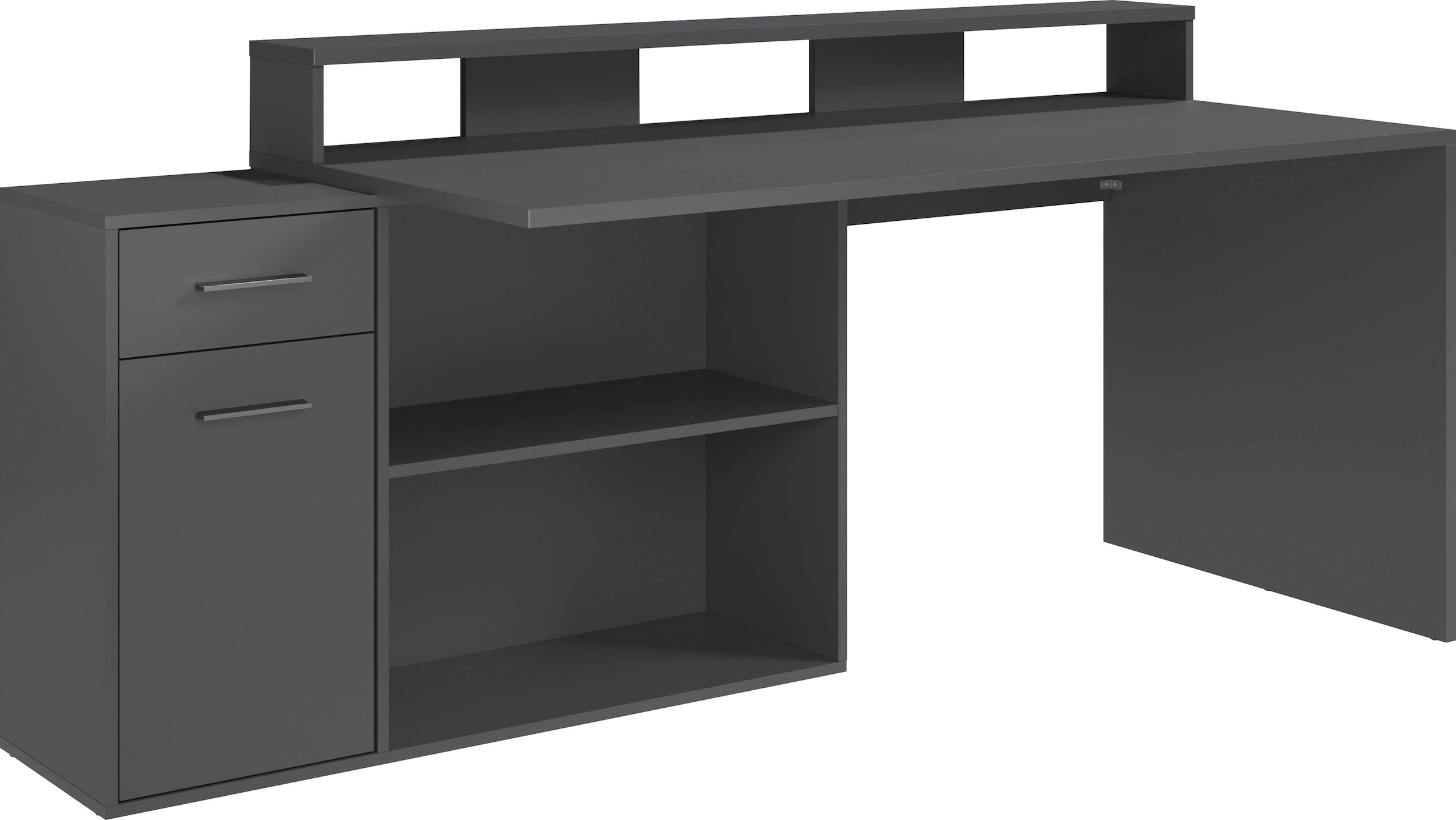 Home affaire Schreibtisch "Chester" 2 Stk. tlg. Gamingtisch mit Lowboard - Arbeitstisch Maße (B/T/H) 160/115/92 cm