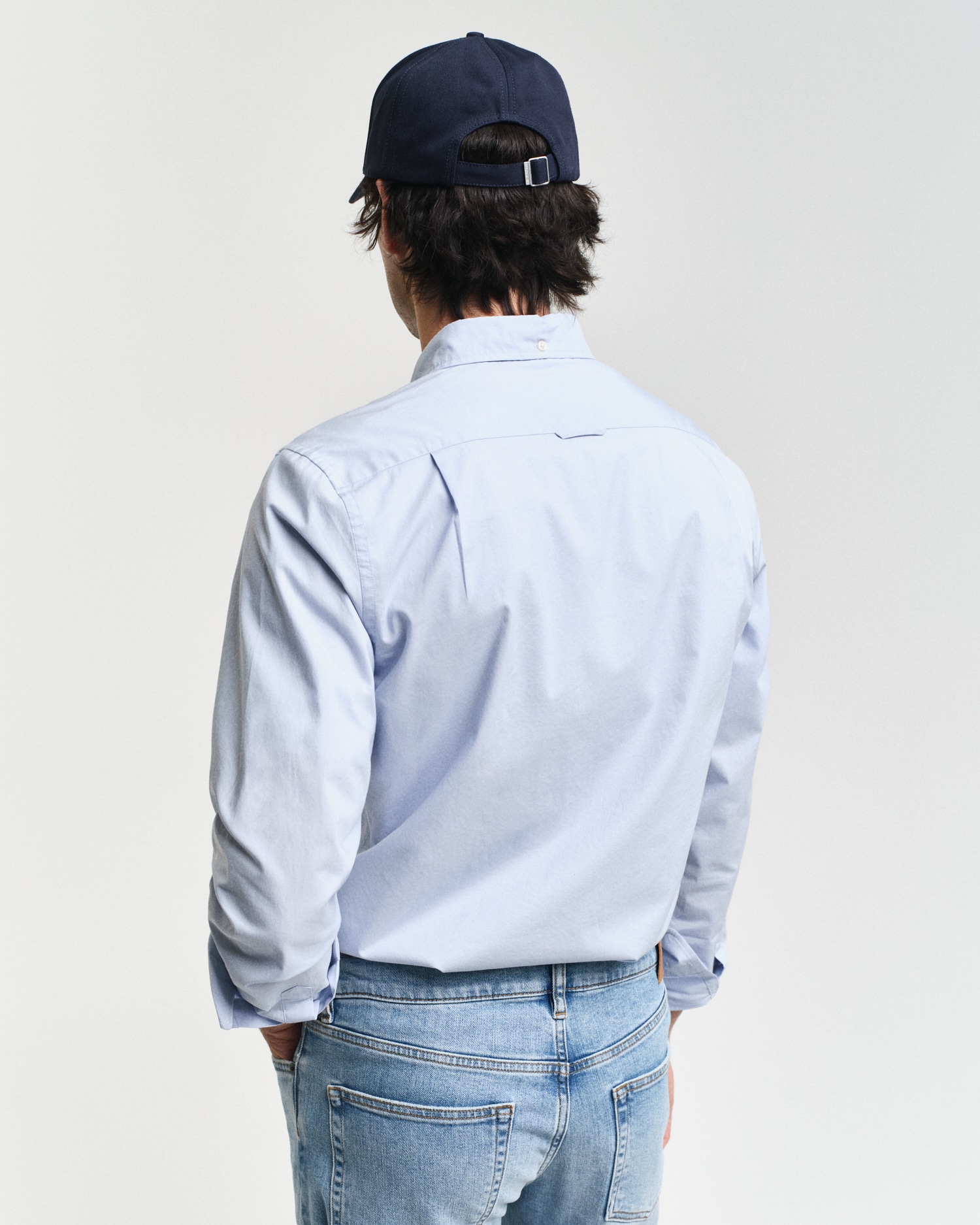 Gant Langarmhemd »Slim Fit Popeline Hemd leichte Baumwolle strapazierfähig pflegeleicht«, mit klassischer Logostickerei auf der Brust