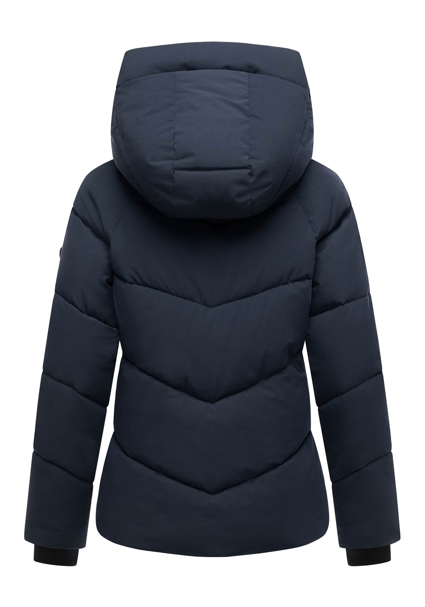 Marikoo Winterjacke »Kwamee«, Schräg gesteppte Winterjacke mit fester Kapuze