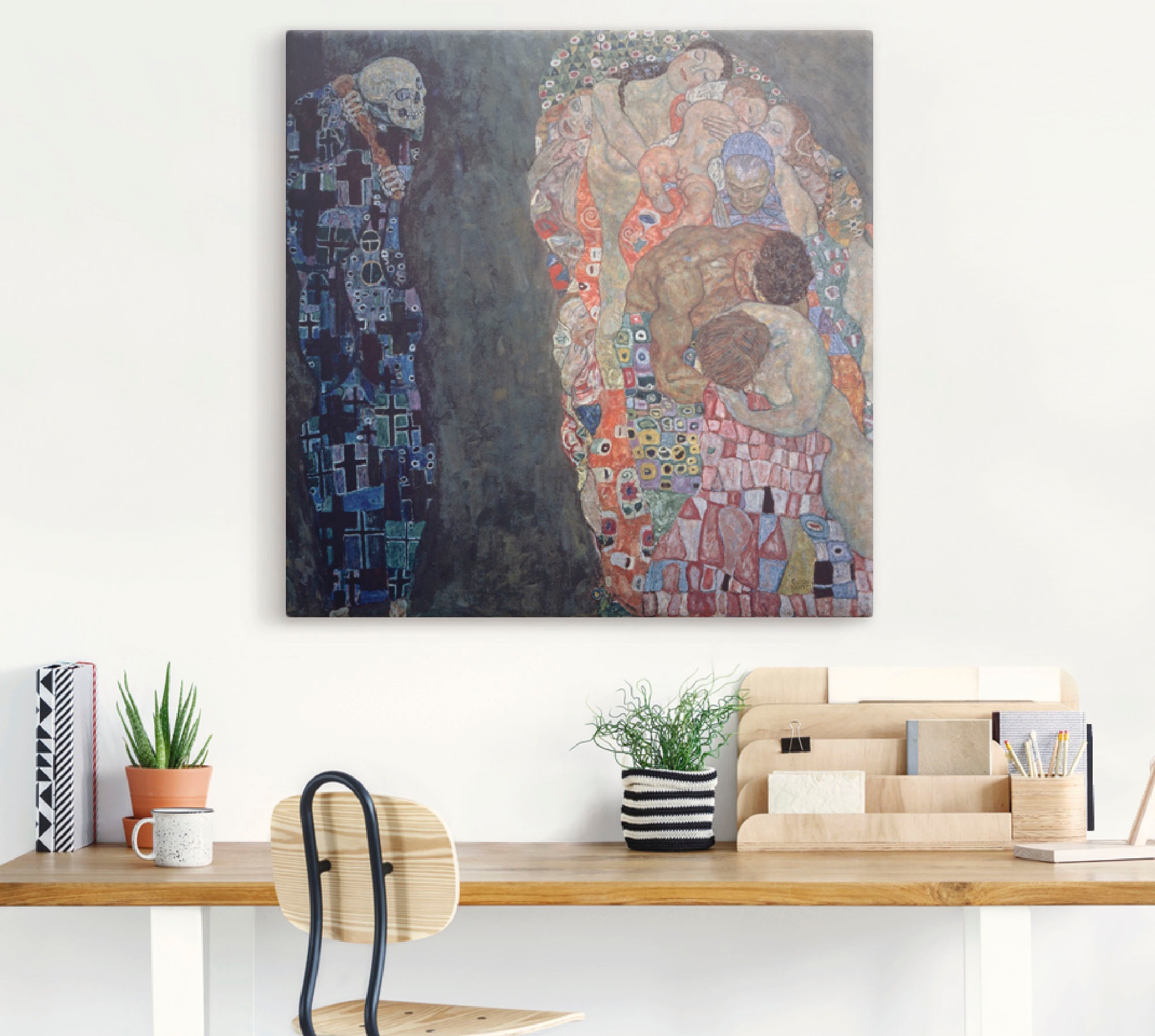 Artland Leinwandbild "Tod und Leben. Vollendet 1916." Religion 1 Stk. tlg. günstig online kaufen