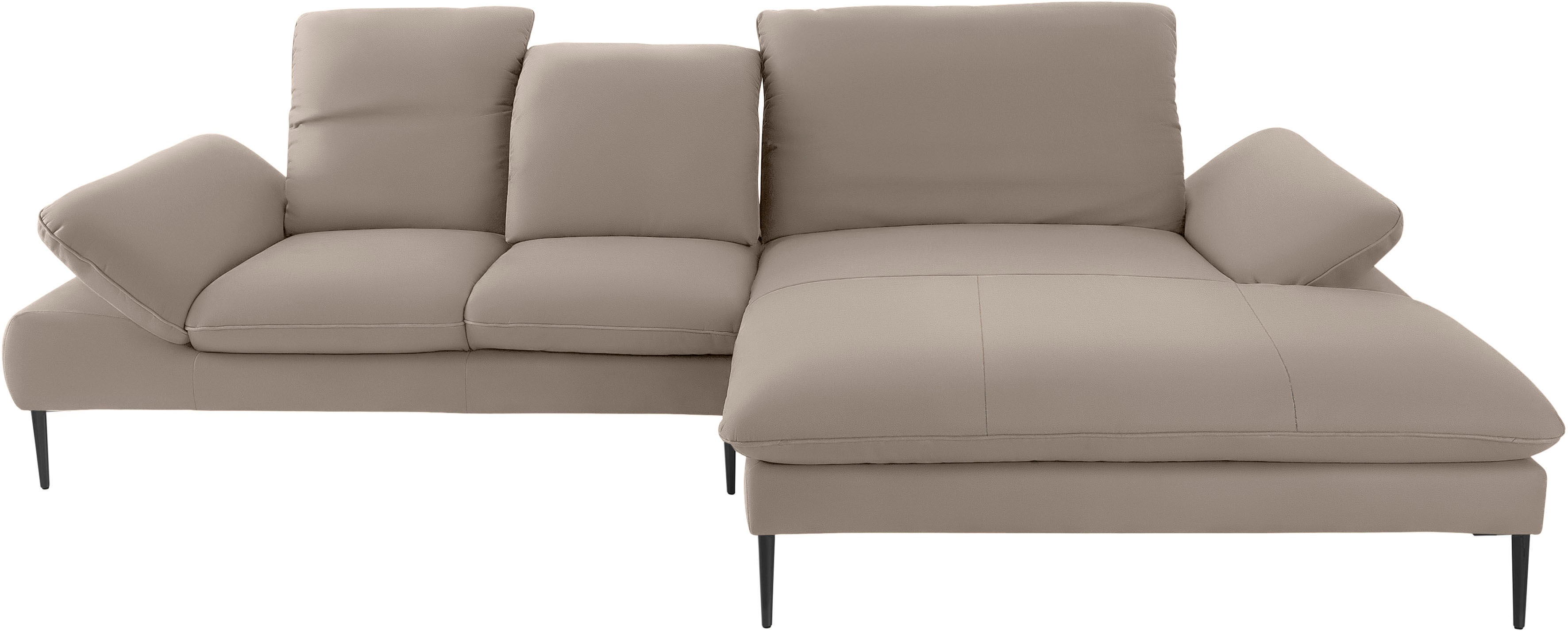 Thumbnail - W.SCHILLIG Ecksofa "enjoy&MORE, Designsofa, elegant und bequem, L-Form", Sitztiefenverstellung, Füße schwarz pulverbesch...