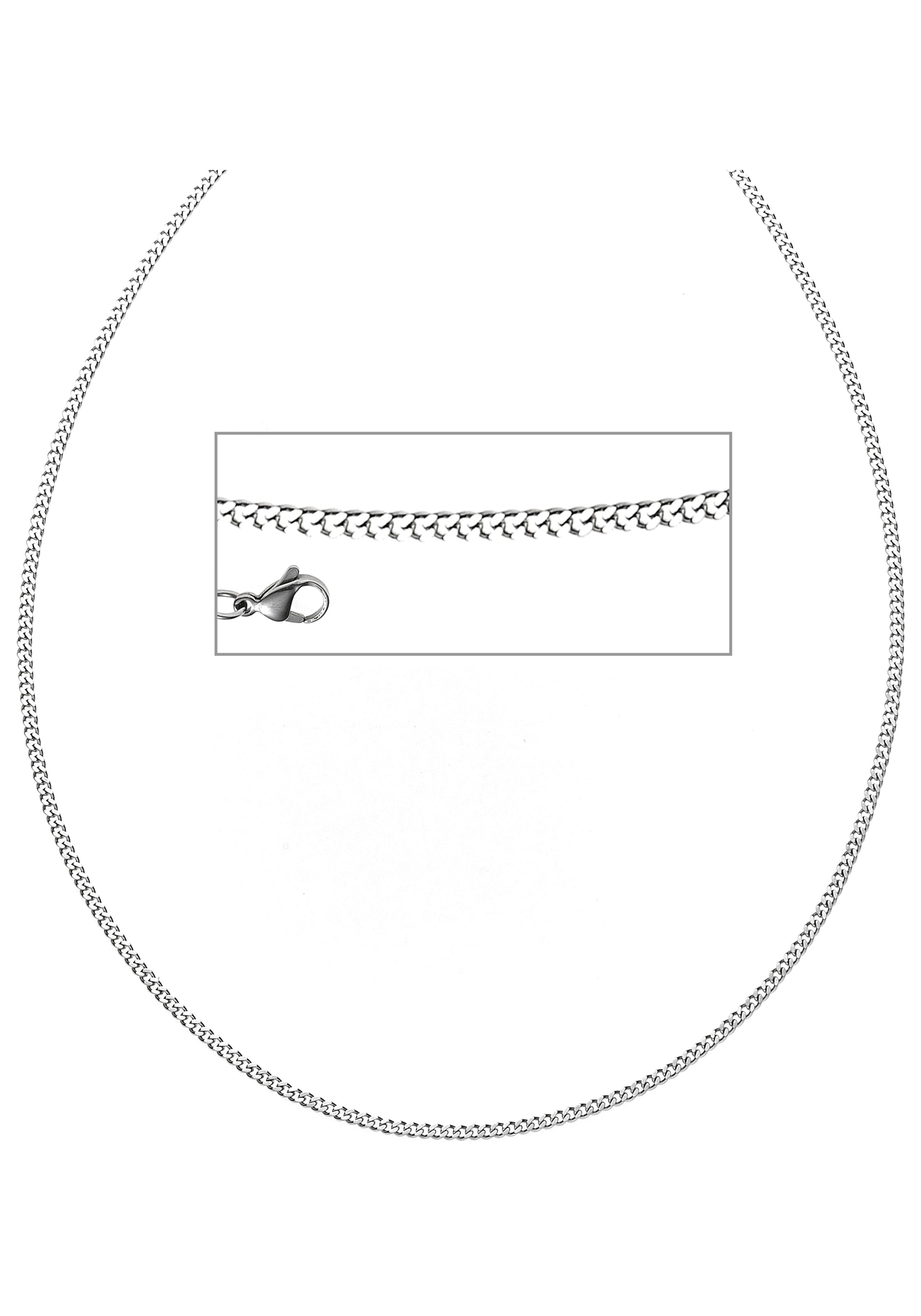 JOBO Edelstahlkette, Panzerkette Edelstahl 60 cm 2 mm