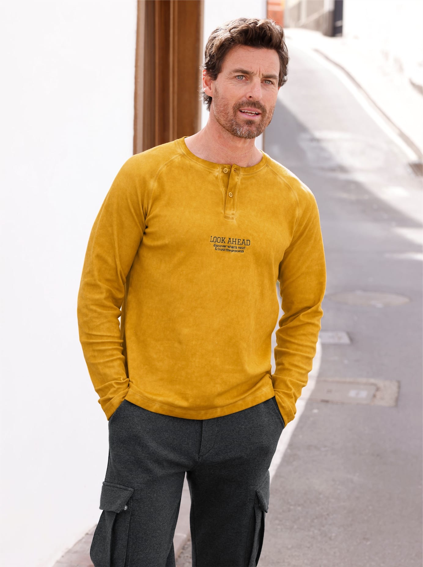 Marco Donati Langarmshirt "Langarm-Shirt" 1