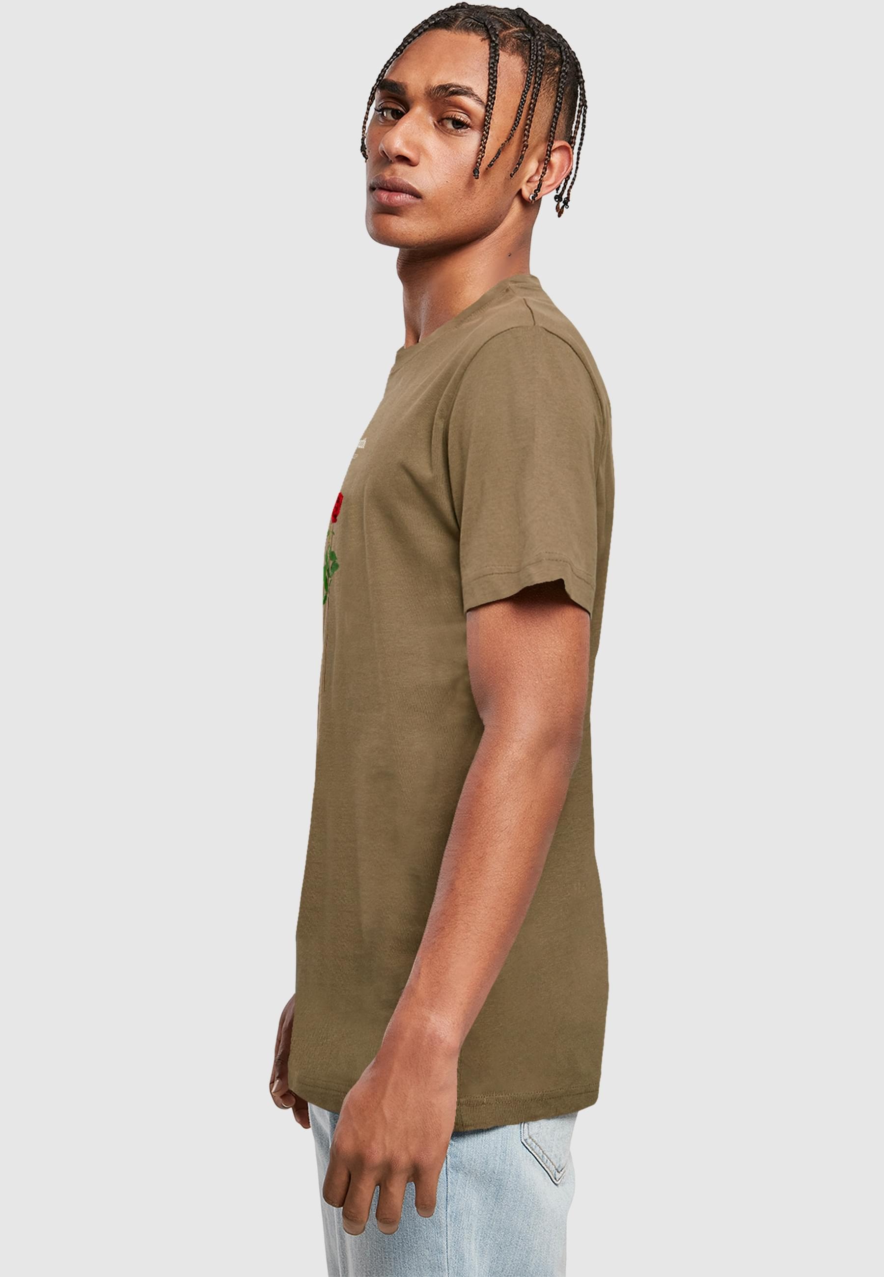 MisterTee Kurzarmshirt »MisterTee Herren Lost Youth Rose Tee«, (1 tlg.)