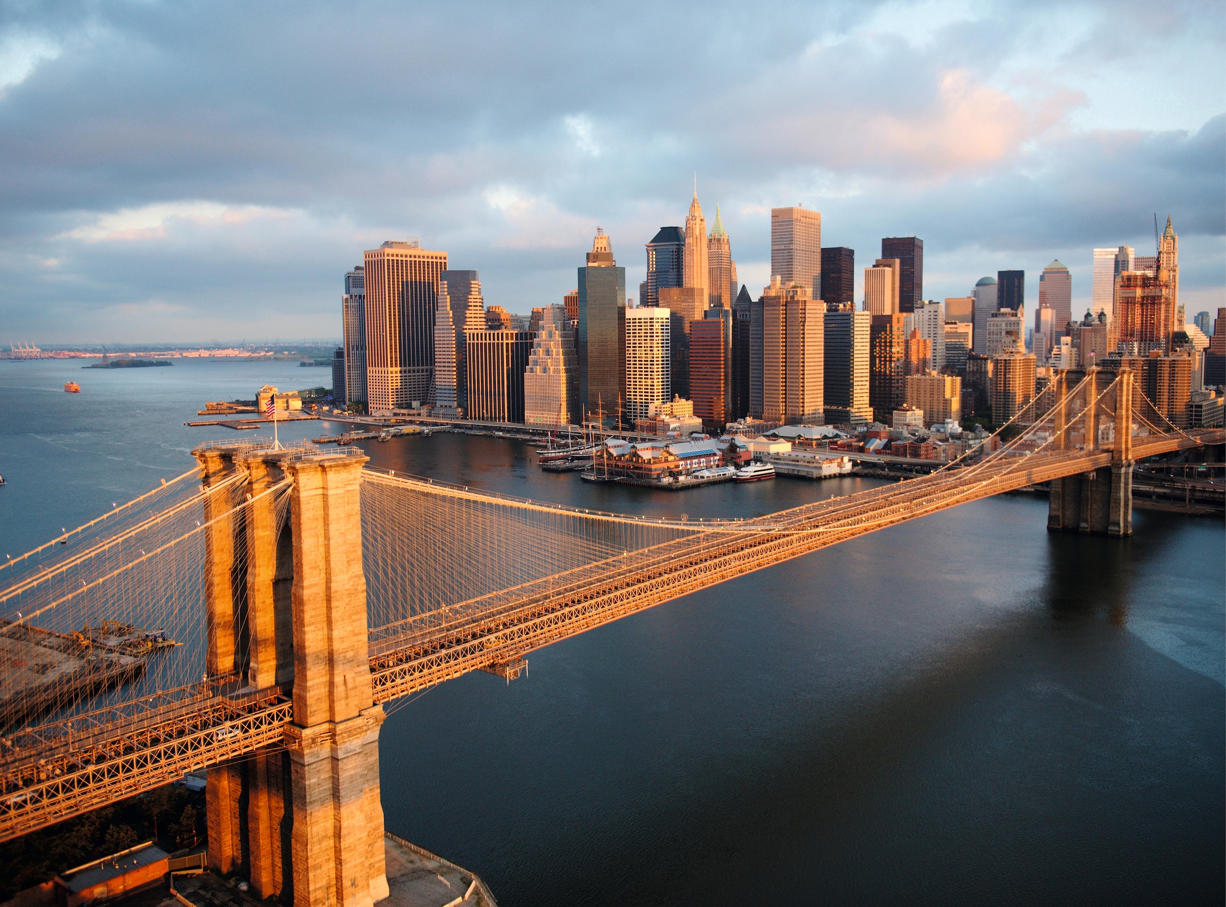 Papermoon Fototapete "Brooklyn Bridge Morning" glatt