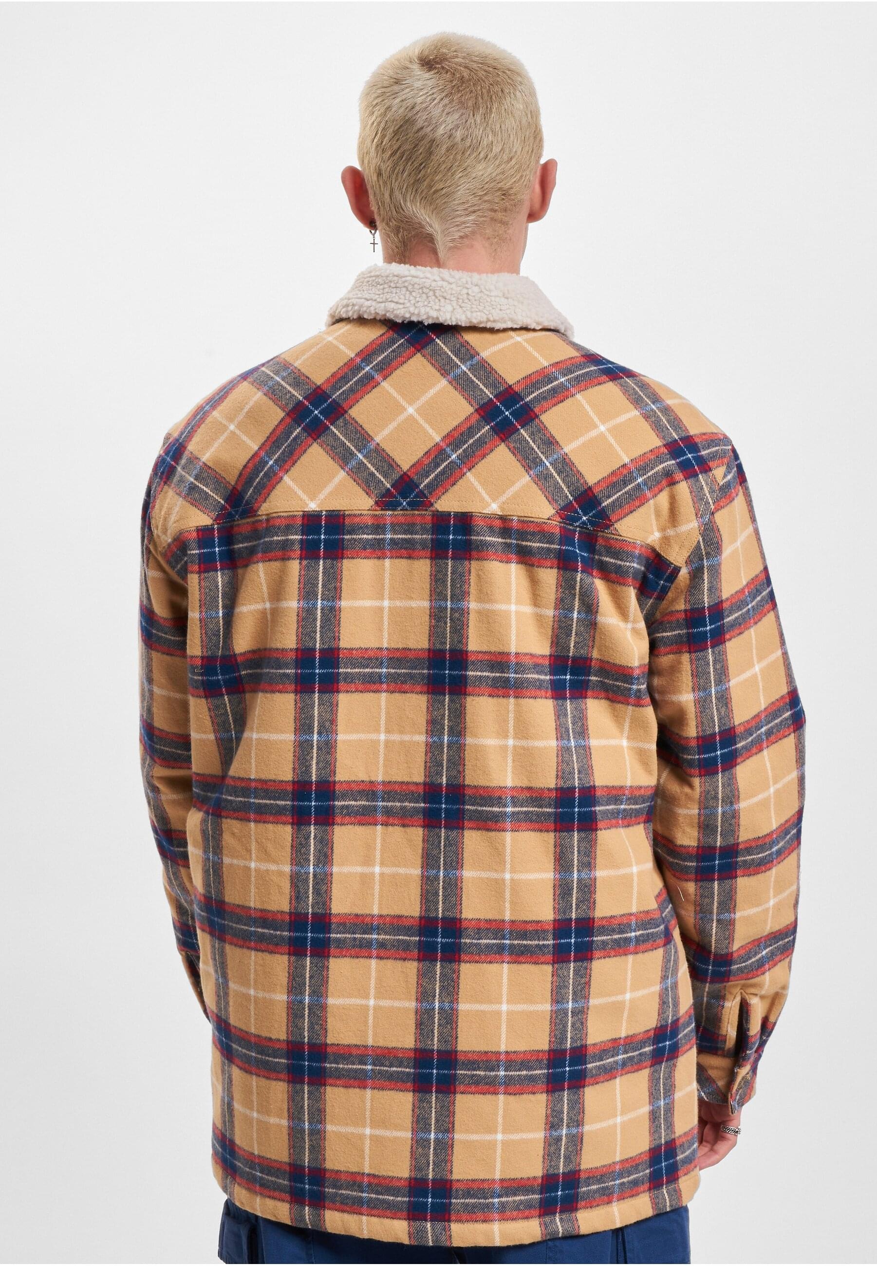 Karl Kani Allwetterjacke »Karl Kani Herren Woven Retro Heavy Flannel Shirt Jacket«, (1 St.), ohne Kapuze