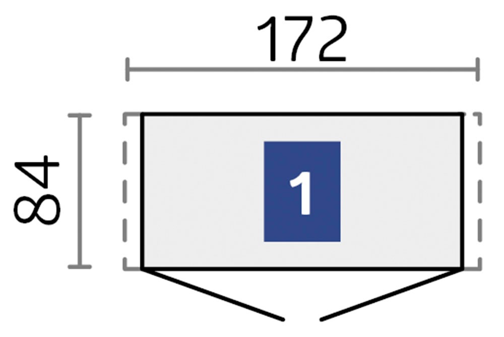 Biohort Gerätehaus »Europa Gr. 1, verschiedene Farben« Qualitäts-Geräteschuppen aus Metall