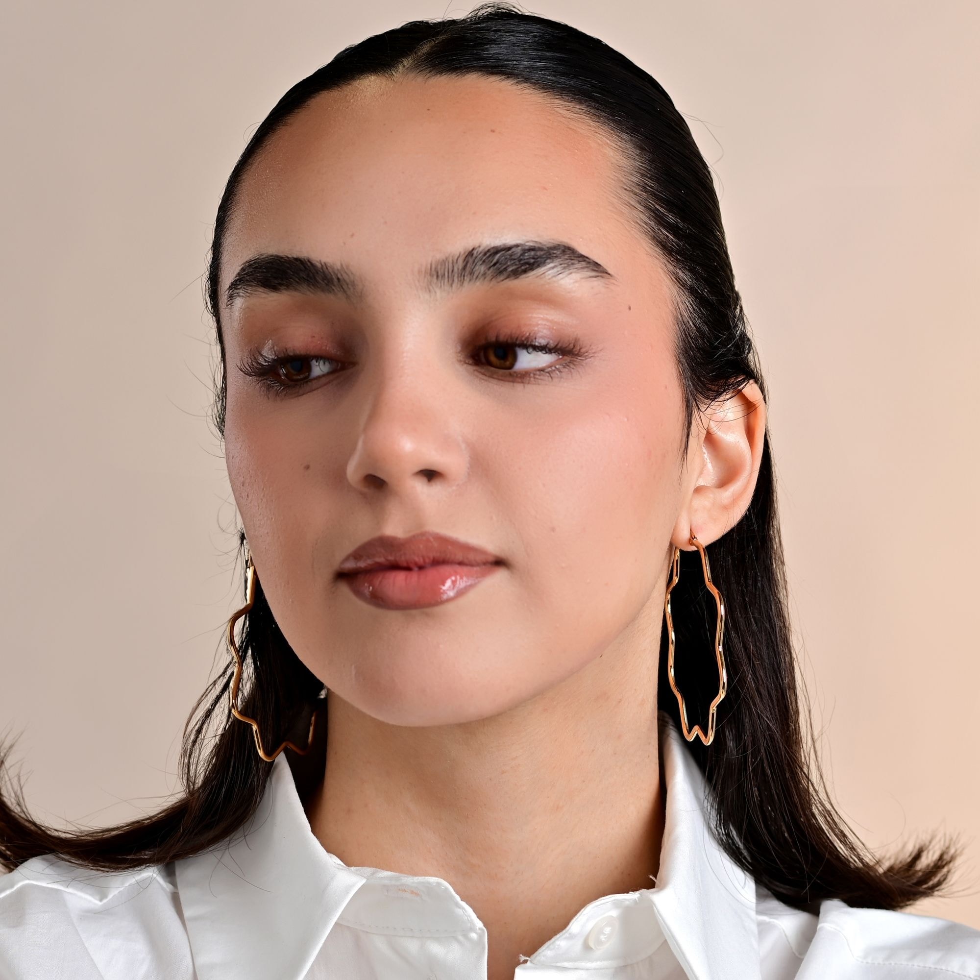 Adelia´s Paar Creolen "Damen Ohrringe – Creole Blume aus Edelstahl" Perfekt günstig online kaufen