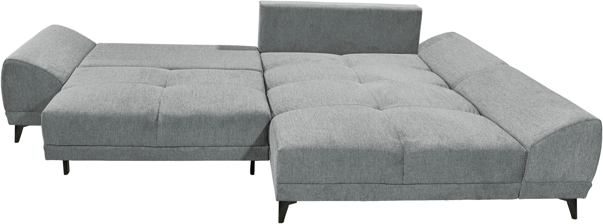 ED EXCITING DESIGN Ecksofa »Scott L-Form«, mit Bettfunktion, Bettkasten & 8 Zierkissen