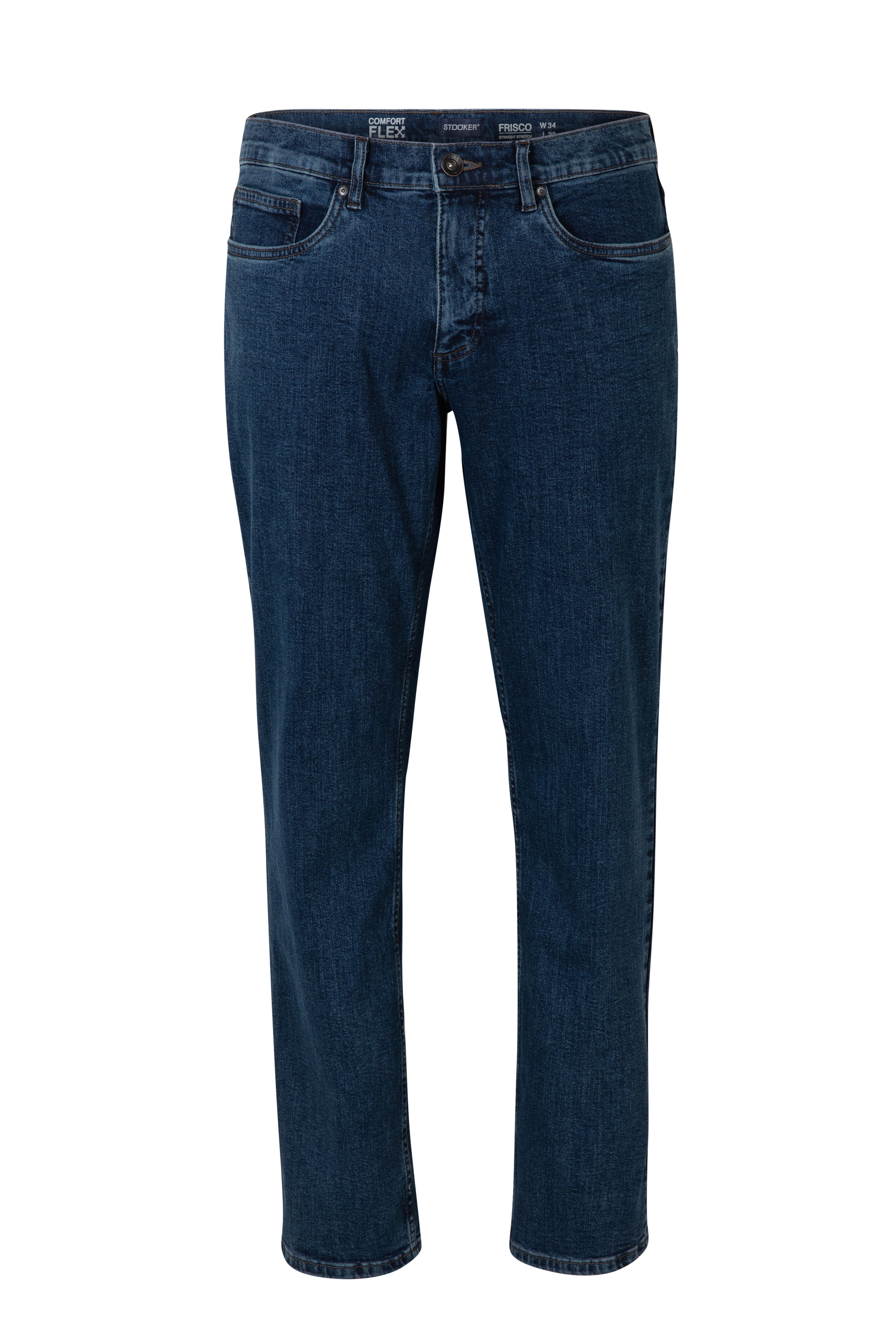 Stooker Men 5-Pocket-Hose »Frisco Denim Straight Fit Men«, Straight Fit Casual Clean Wash Twill Coloured Comfort Flex! für Herren