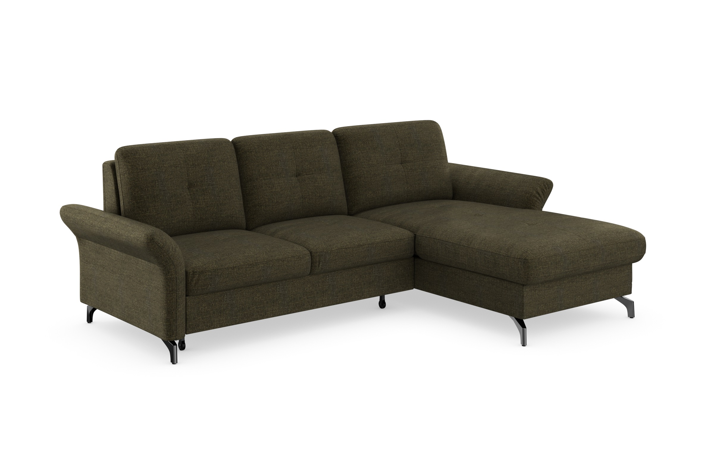 Places of Style Ecksofa »Calando L-Form«, wahlweise mit Bettfunktion, Bettkasten und Armteilfunktion