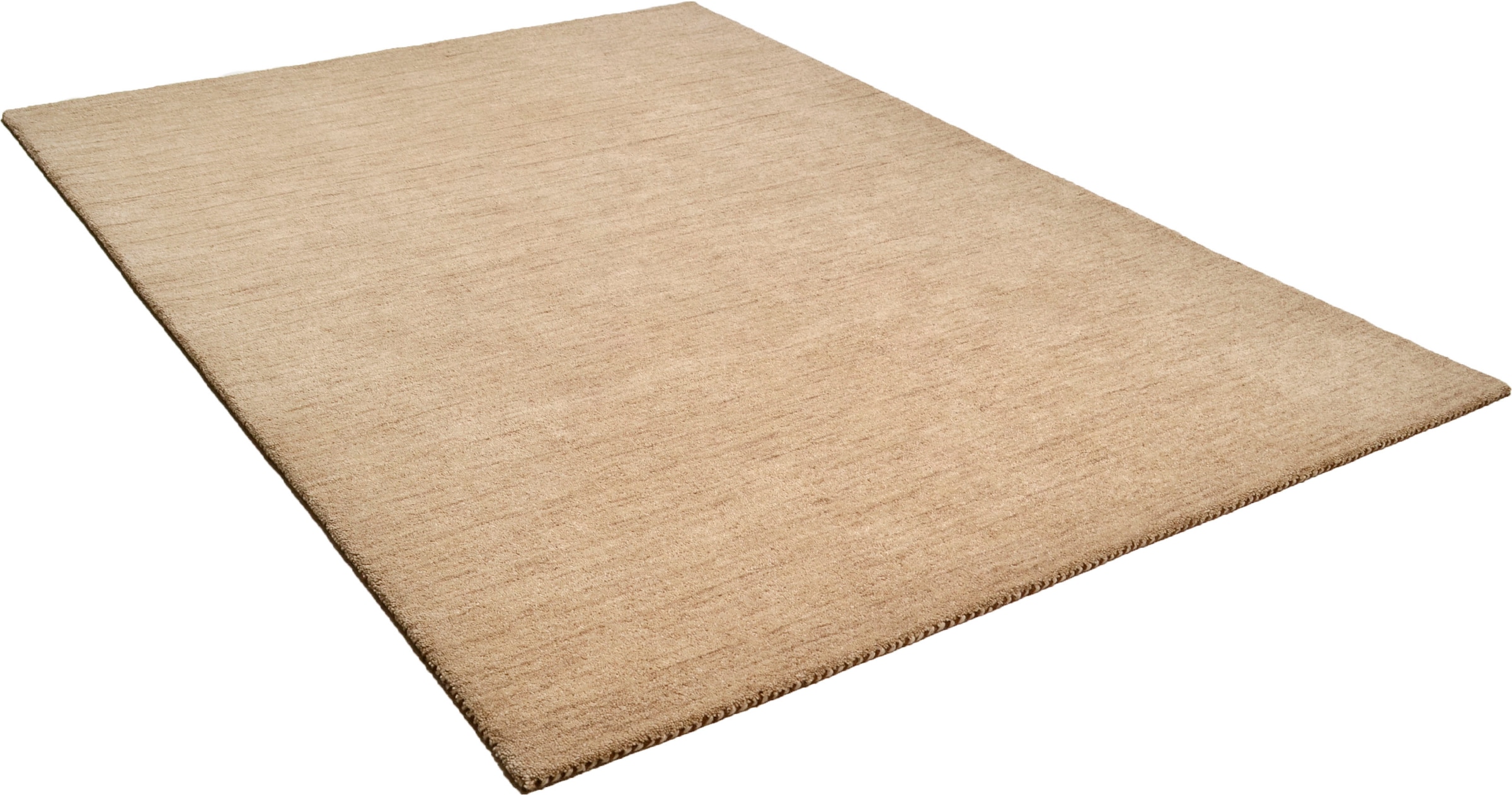 THEKO Wollteppich "Haltu Uni" rechteckig 17 mm Höhe Handweb Teppich, reine günstig online kaufen