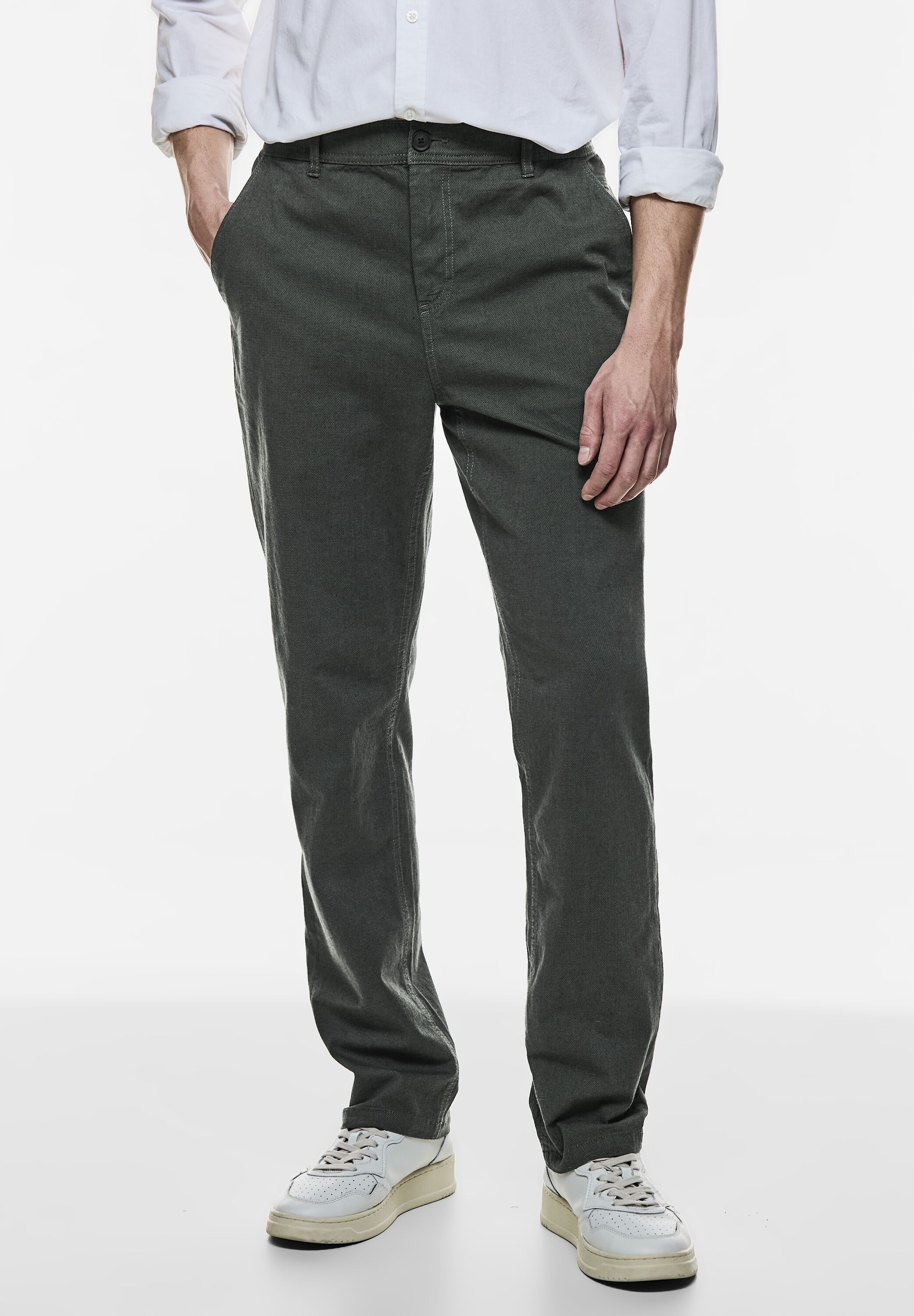 STREET ONE MEN Stoffhose, Middle Waist