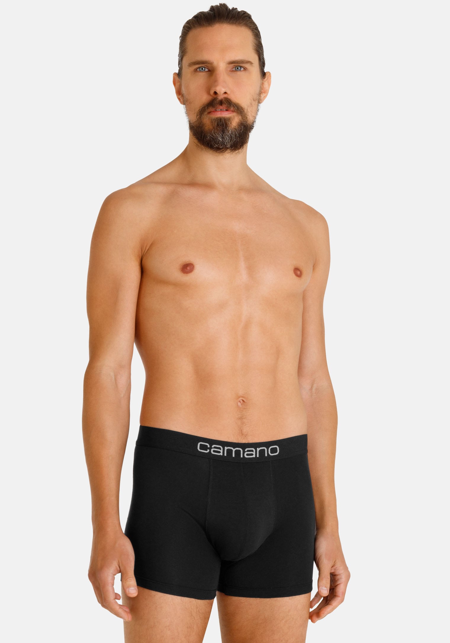 Camano Boxershorts »comfort«, (6er Pack), mit Stretch-Logobund