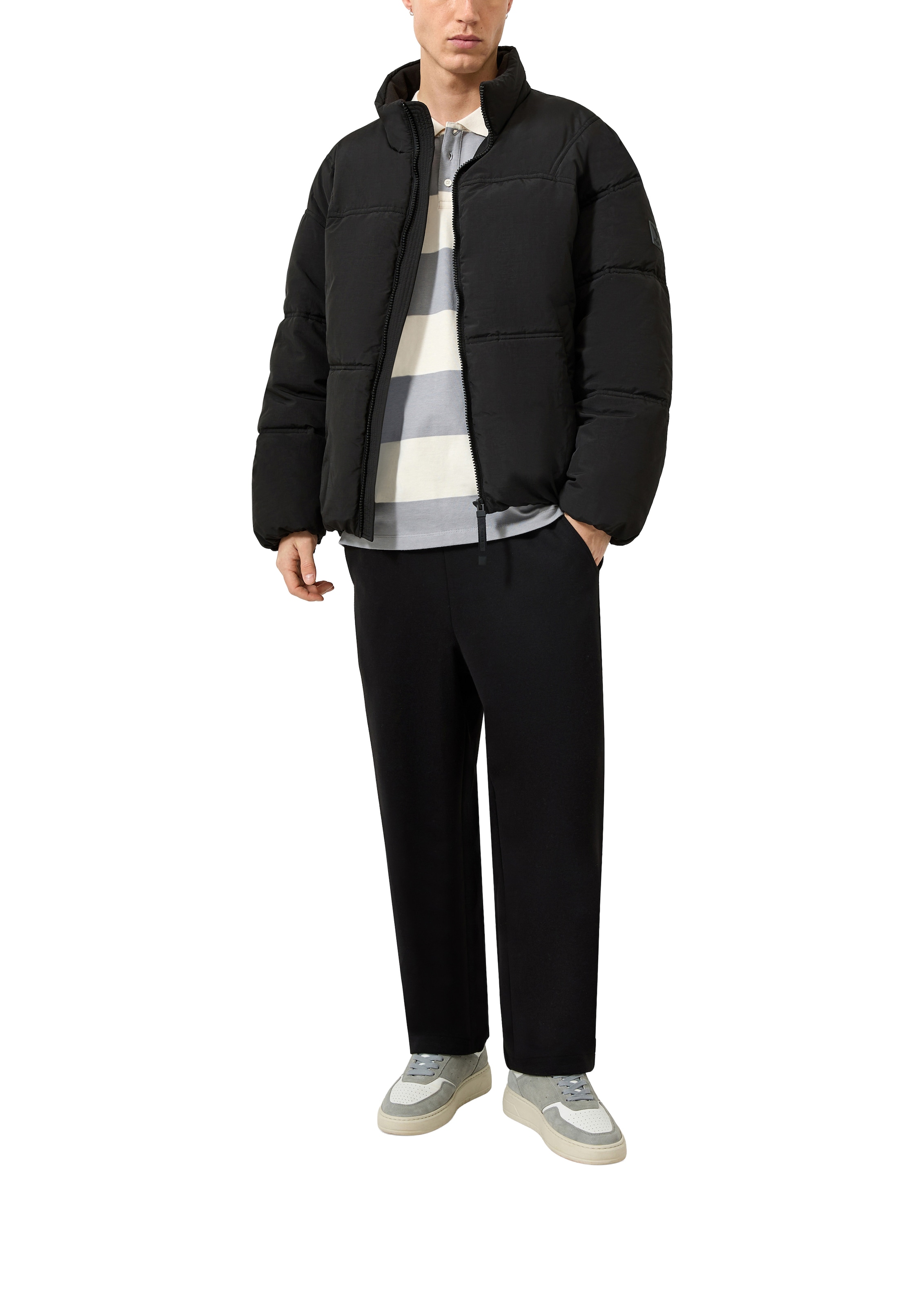 QS Steppjacke ohne Kapuze Winterjacke mit Stehkragen und Reißverschluss