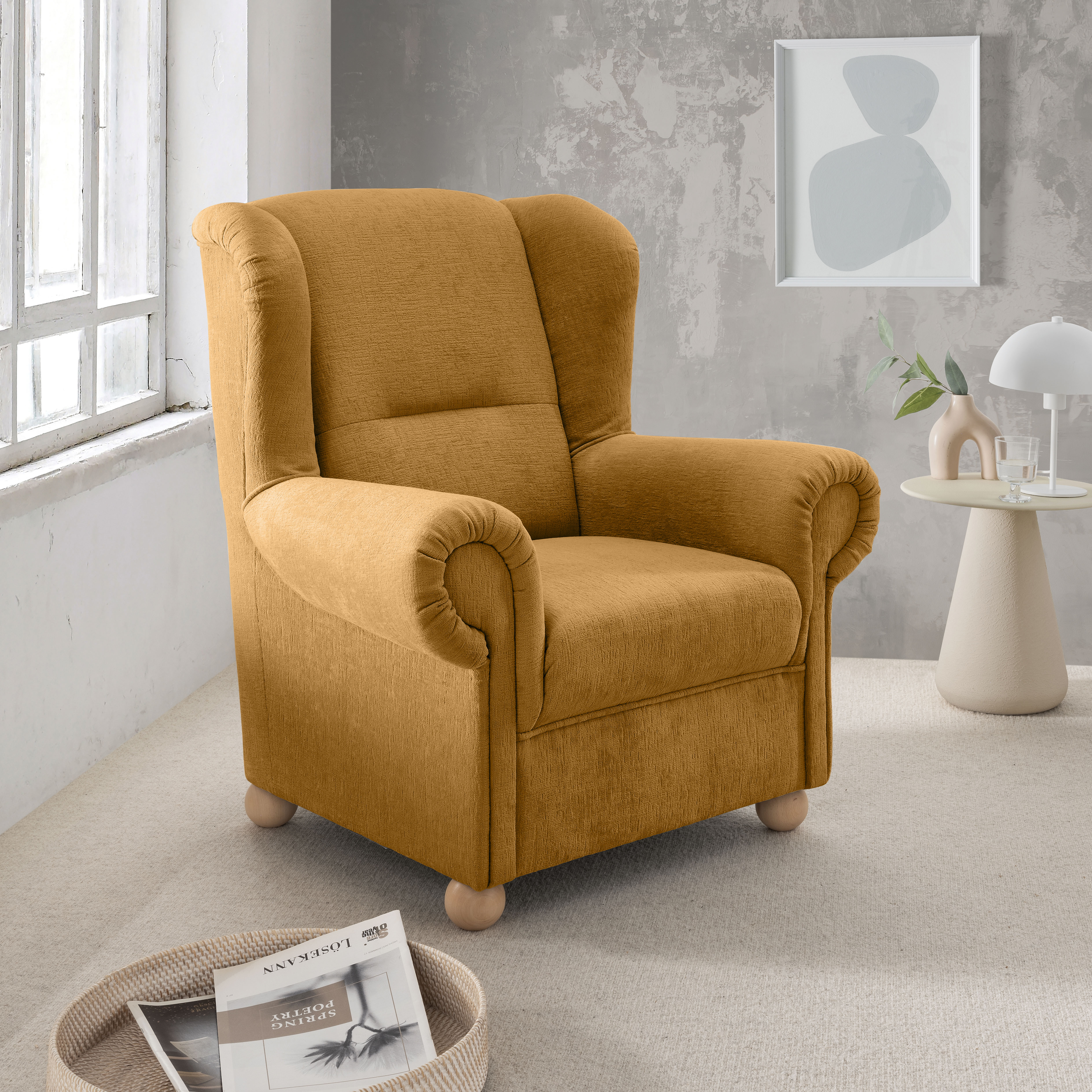 Home affaire Ohrensessel "Torello Relaxsessel, toller Sitzkomfort, Breite 92cm, hohe Rückenlehne" 1 Stk. tlg.