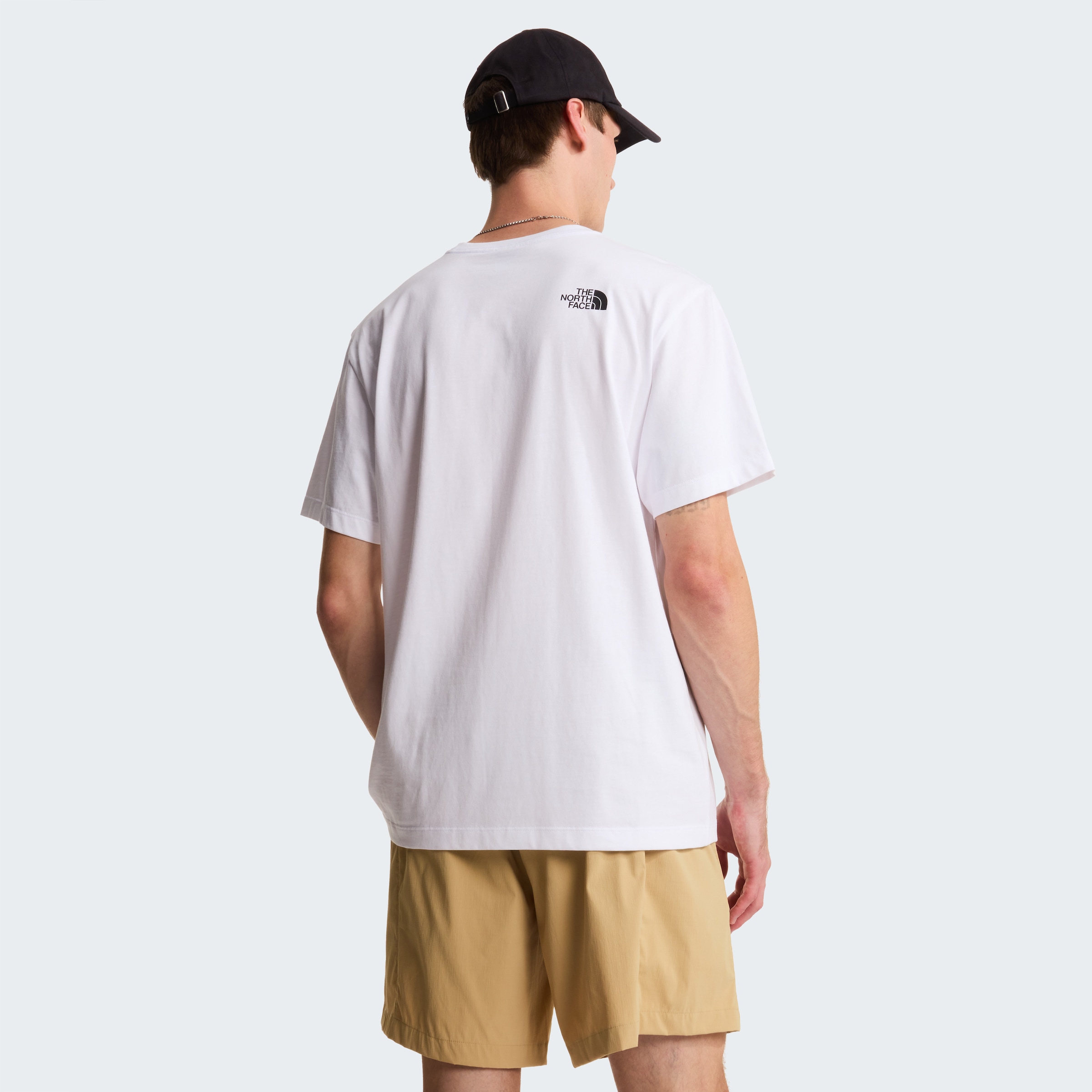 The North Face T-Shirt »M MOUNTAIN LOGO RELAXED SHORT SLEEVE TEE-GRAPHIC« lockere Passform, kurze Ärmel, weiches Material