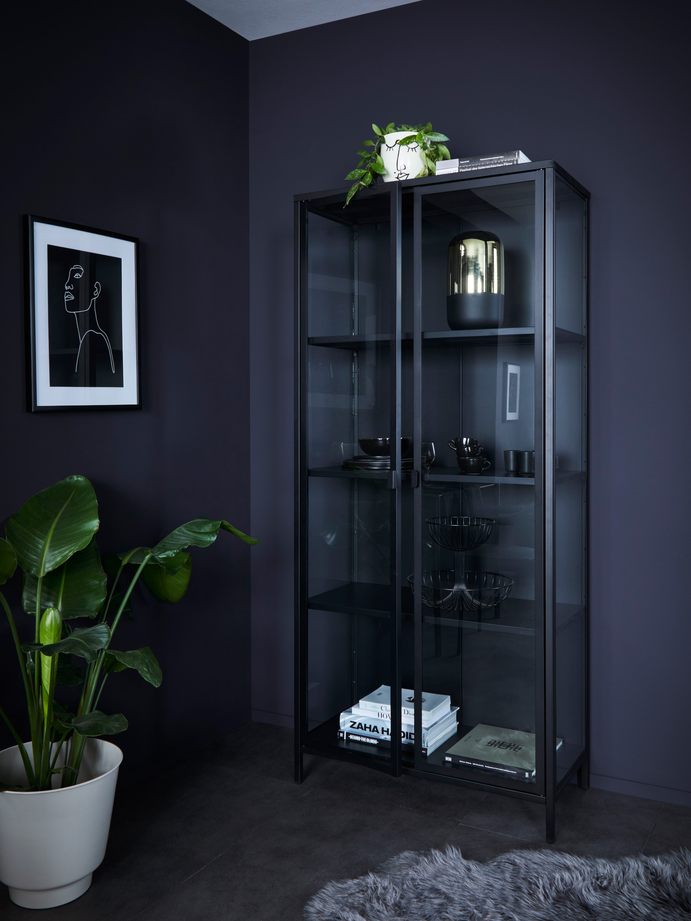 Homexperts Vitrine »Classic«, designorientierte Doppel mit - kaufen | BAUR Vitrine Glastüren