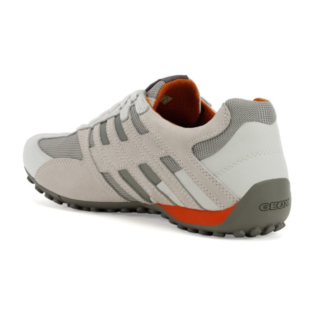 Geox Sneaker »UOMO SNAKE K«, mit stylischem Kontrastmuster, Freizeitschuh, Halbschuh, Schnürschuh